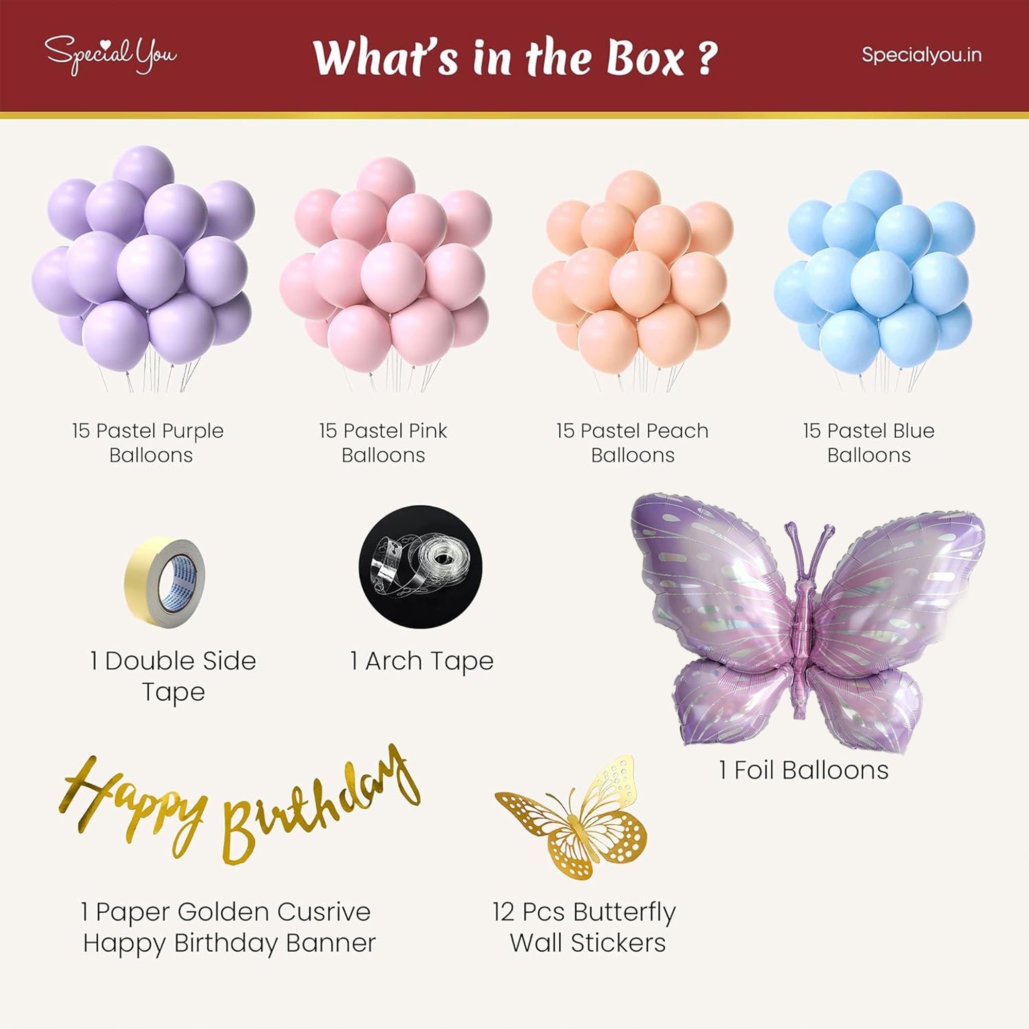 Pastel theme butterfly birthday Decor
