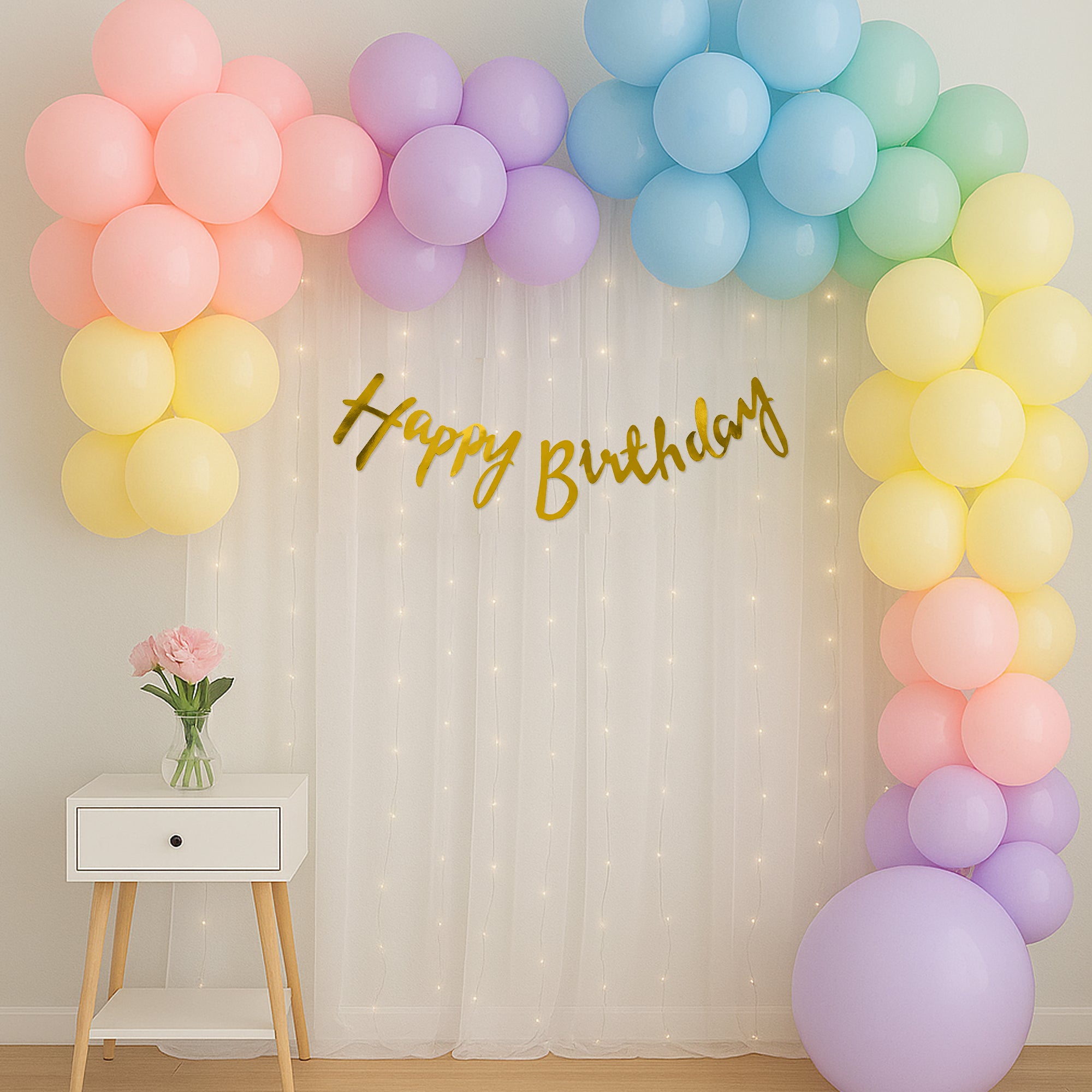 Pastel Theme Birthday Decor Kit