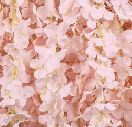 Light Pink Wisteria Decoration Pack of 6