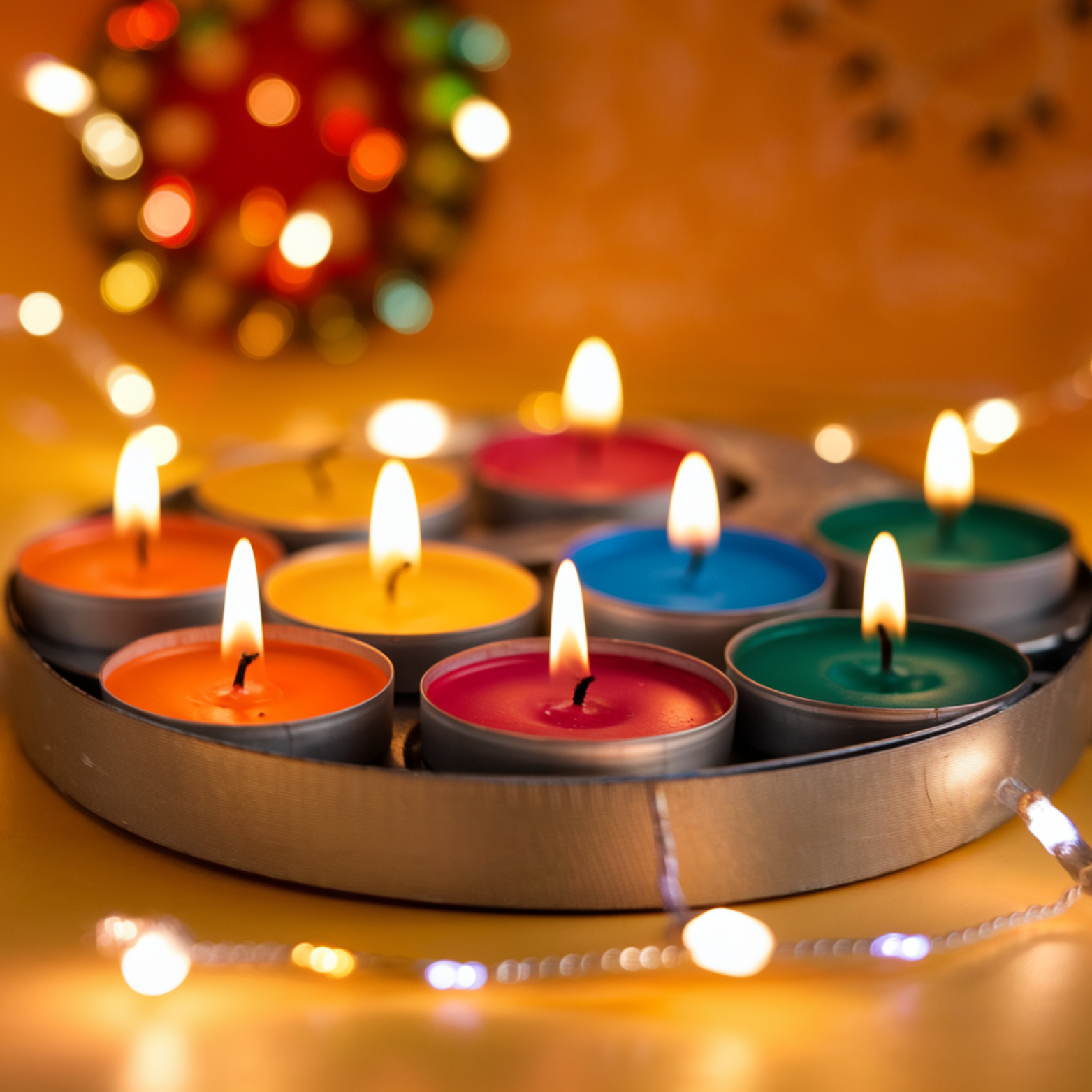 Scented Tealight Candles for Home Decoration, Diwali Decoration Light Set of 40