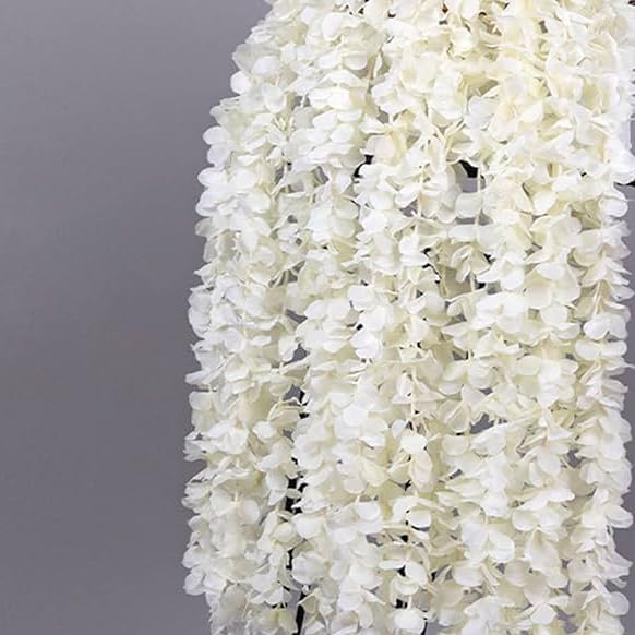Pack of 6 White Wisteria for Decoration