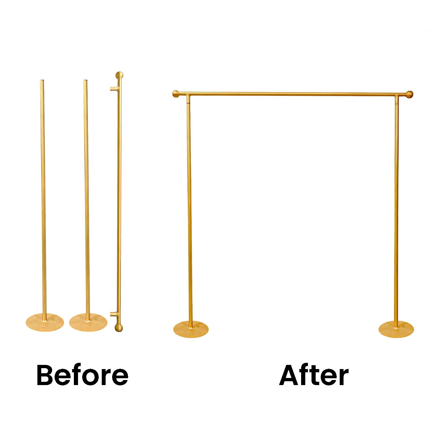 Rectangle Golden Stand