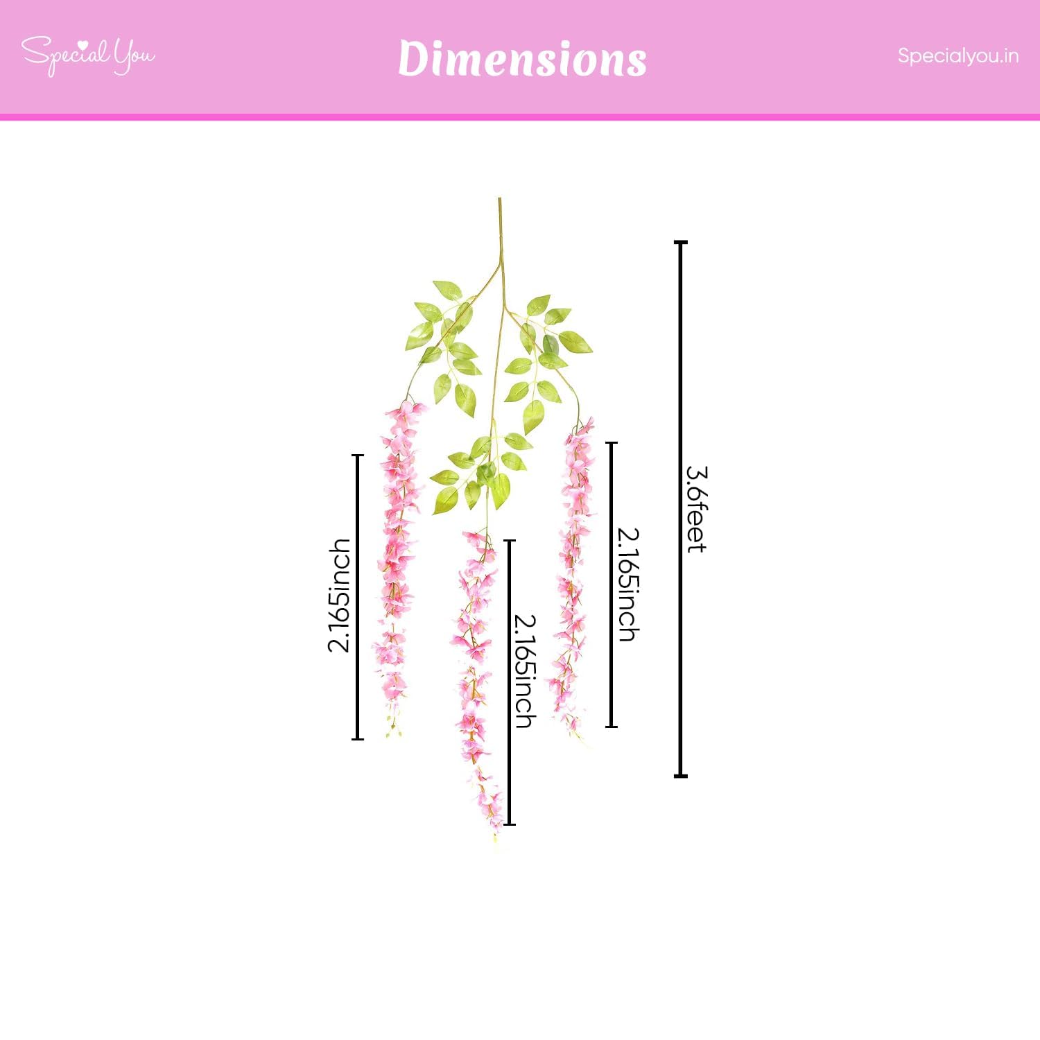 Backdrop decor with Pink & white Wisteria & Curtains