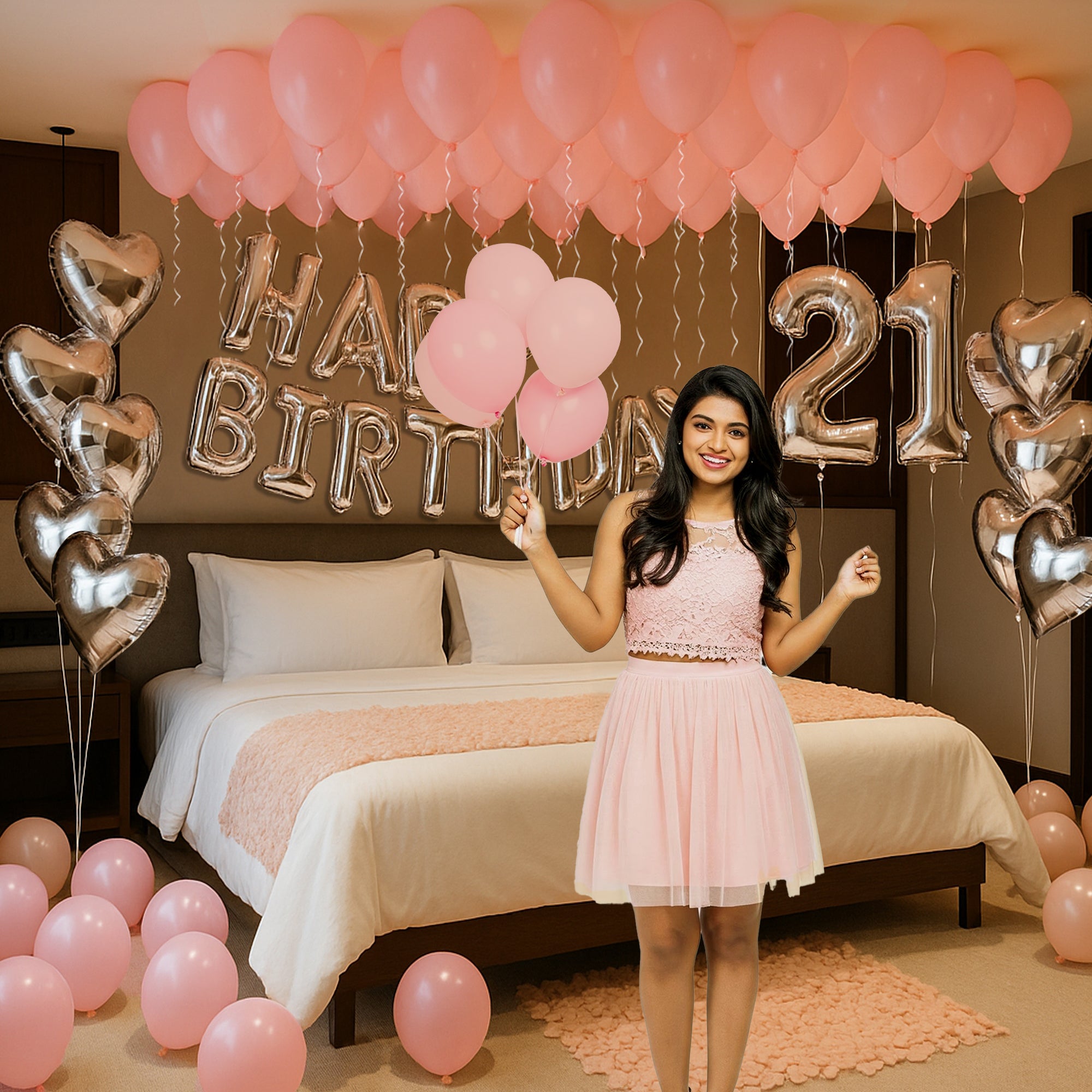 Decorate your birthday with Pastel Pink Balloons