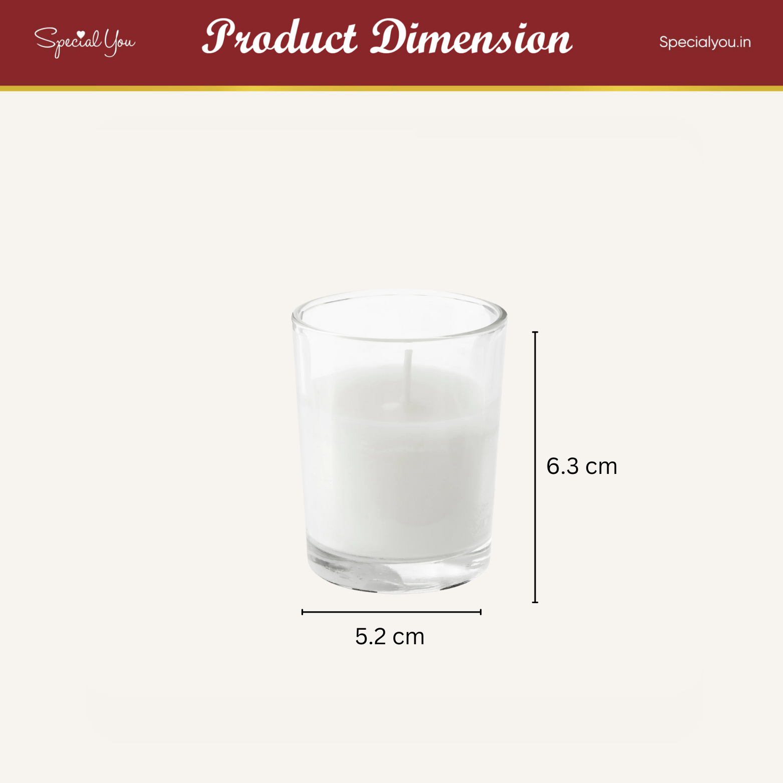 Glass Scented Candles for Home Decor, Home Fragrance Candles Set of 6 (White & Yellow)