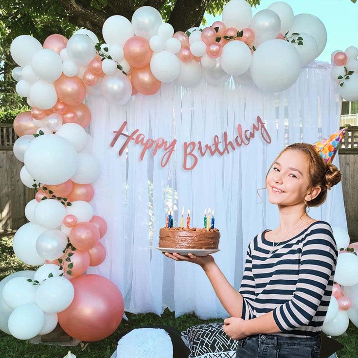 Rose Gold DIY Birthday Decoration Kit