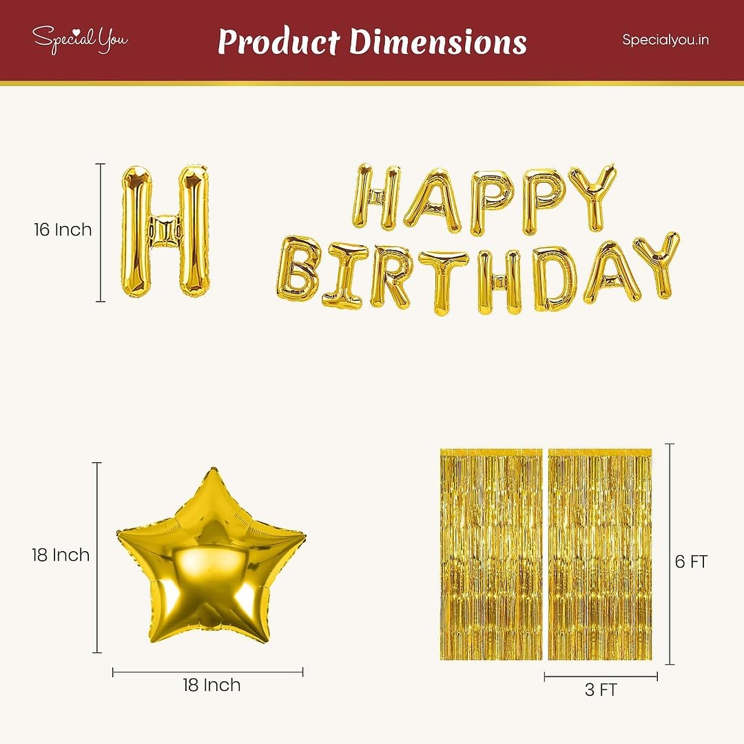 Red and Blue Birthday Decoration kit