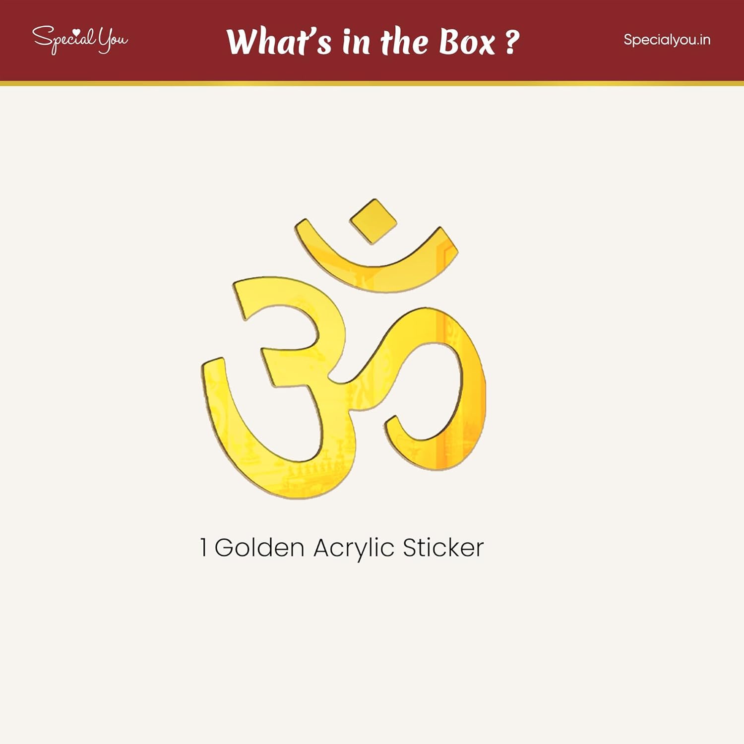 Om Stickers for Wall for Mandir Decorations