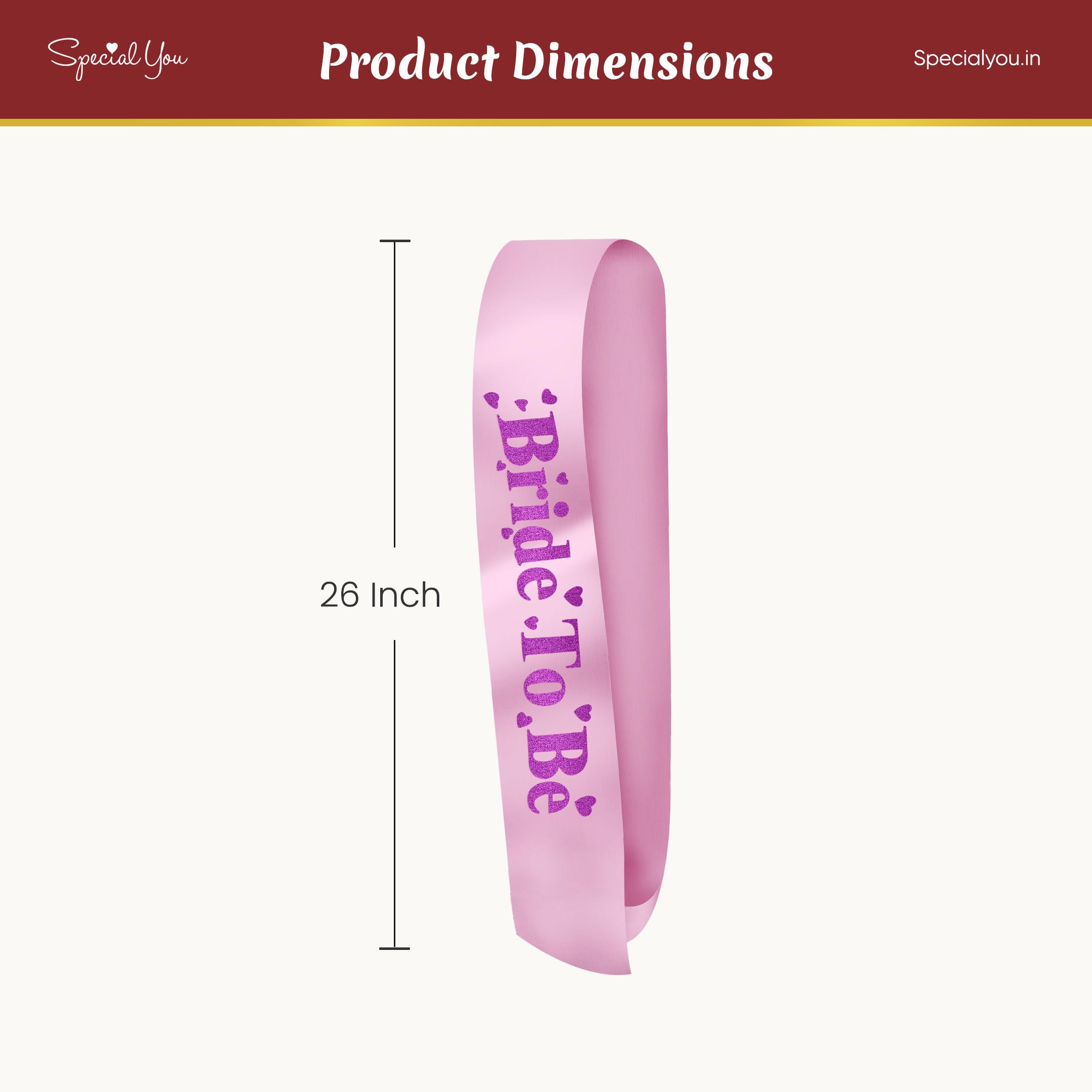 Bride to Be Pink Purple Sash