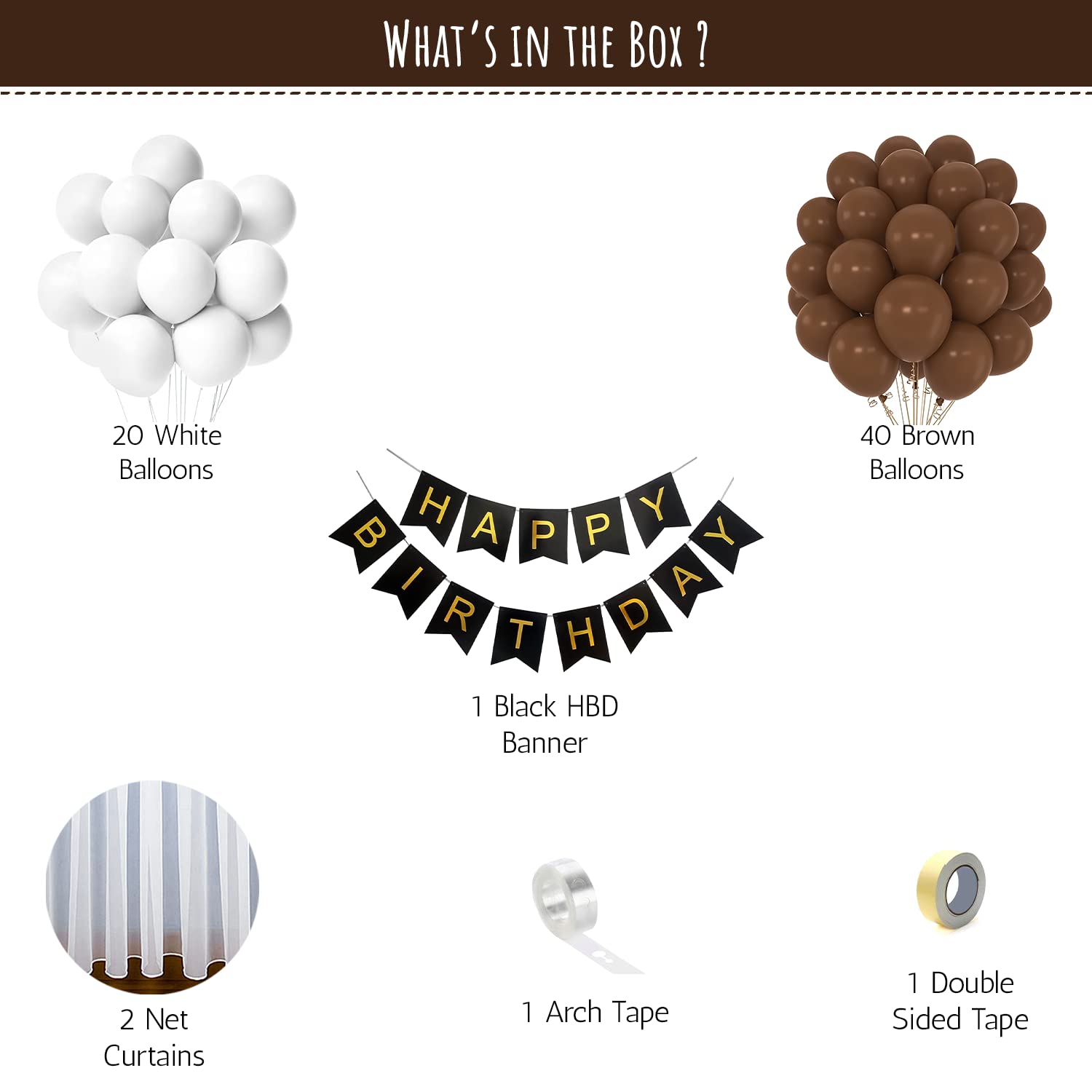 Yummy Chocolate Theme with DIY Birthday Kit