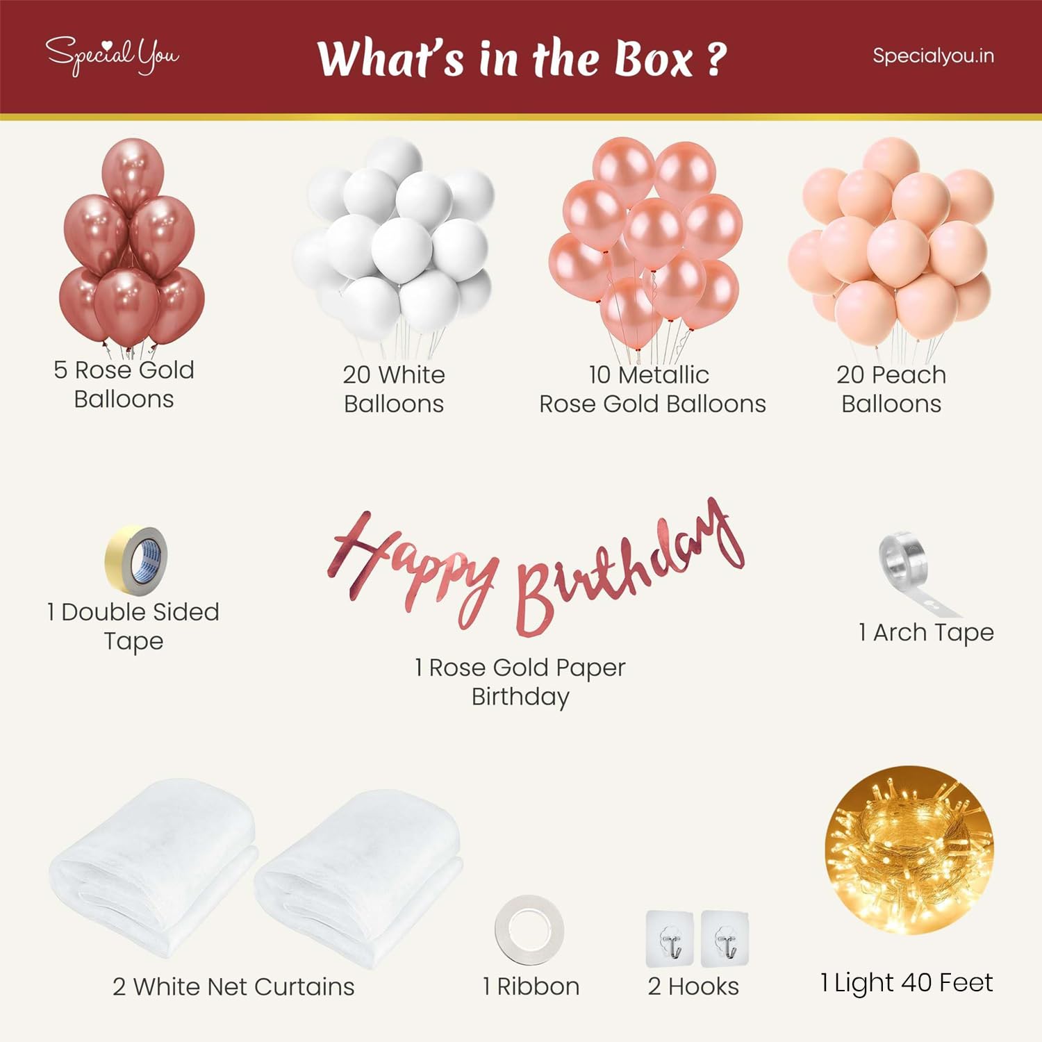 Birthday Decoration Kit for Girls Party Decor
