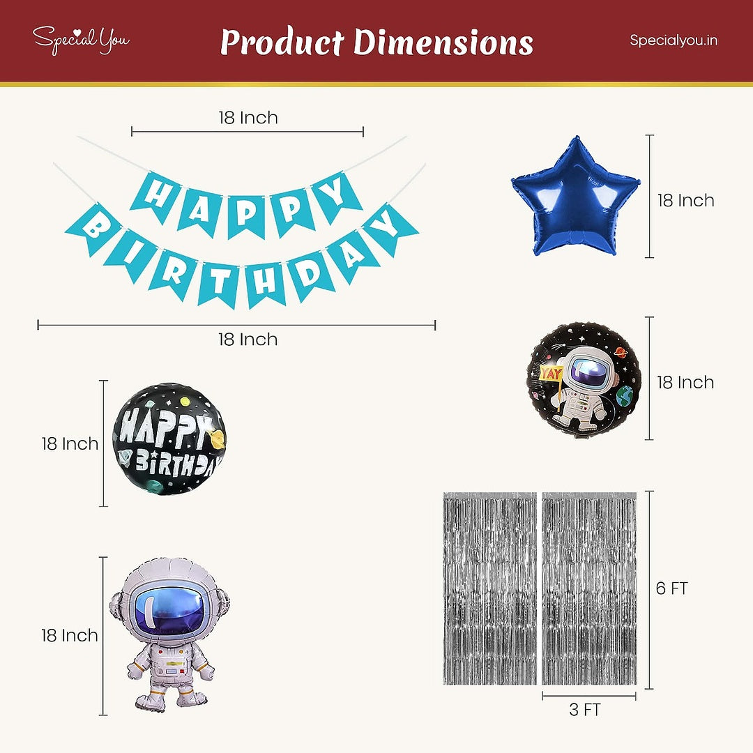 Astronauts starring a space theme with DIY Birthday Kit