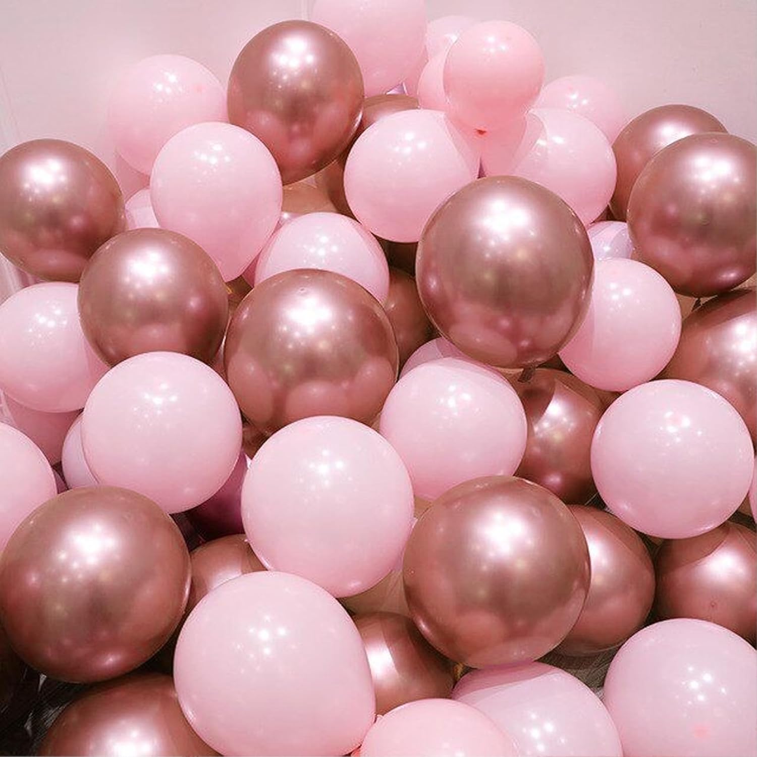 Pastel Pink & Rosegold  balloon combo