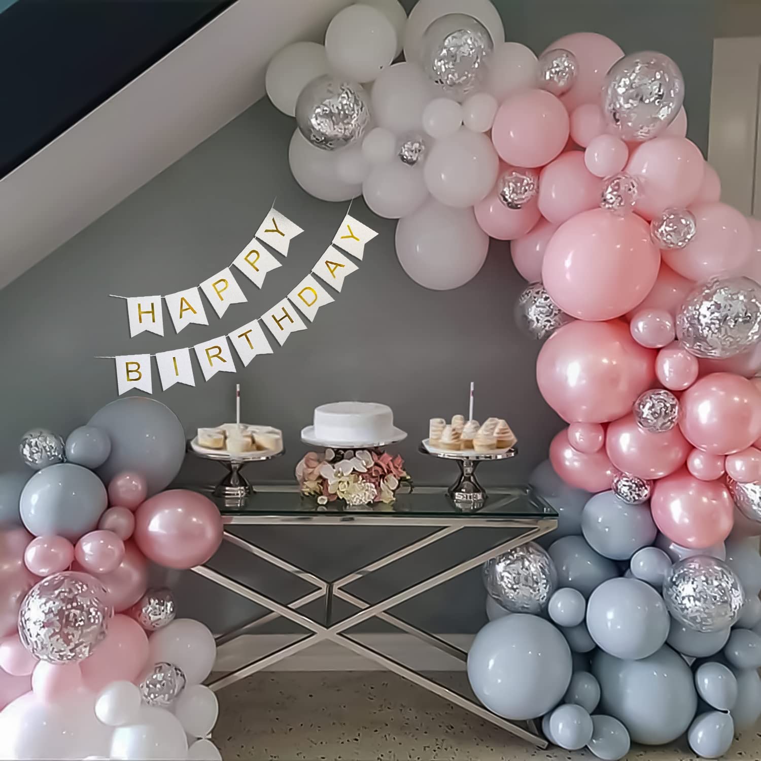 Mysterious Birthday Theme with Pastel Balloons
