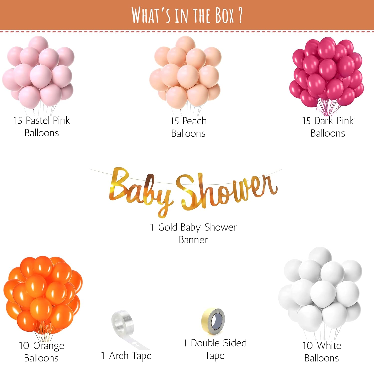 Highlight the celebration with DIY Baby shower Kit