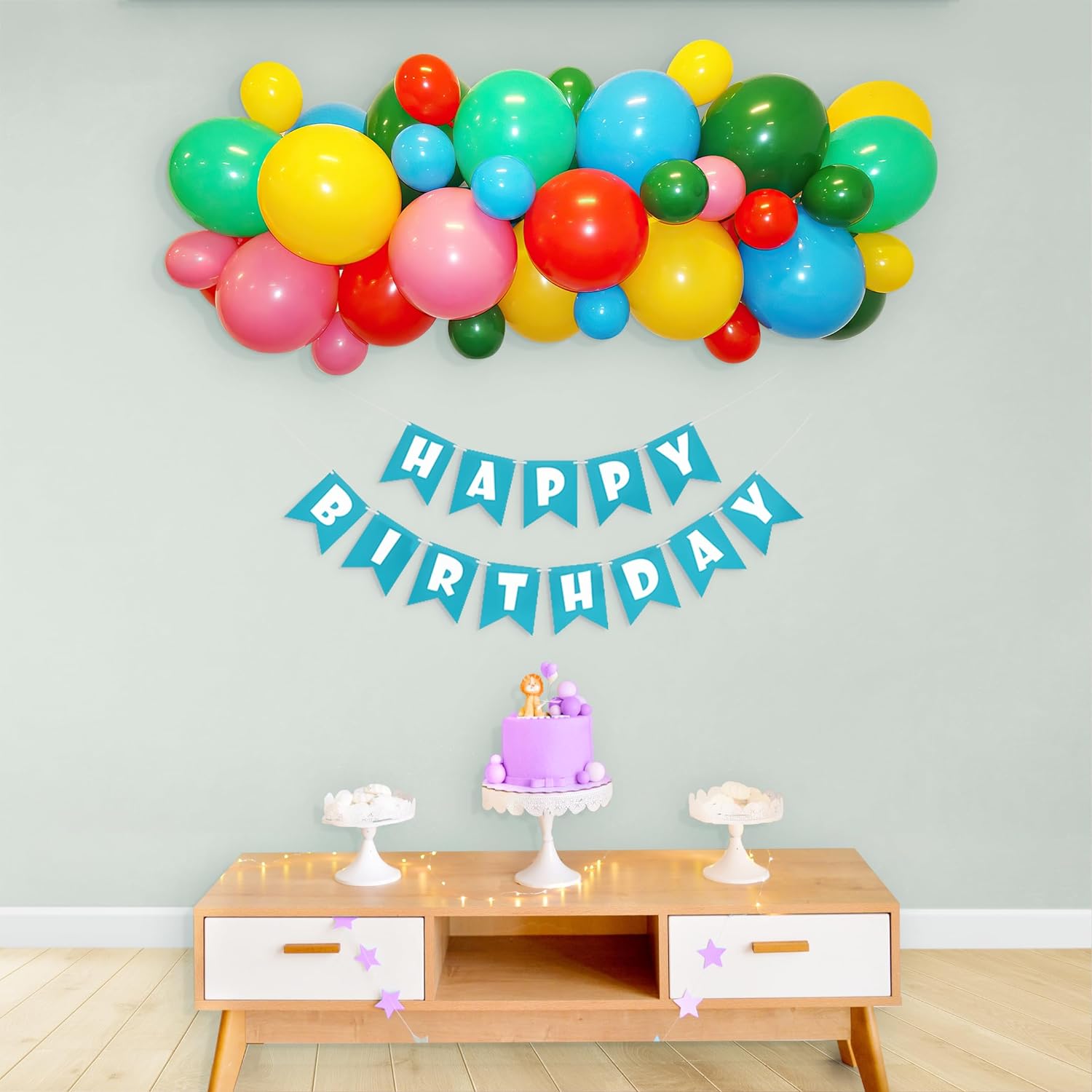 Various Colors DIY Happy Birthday Decoration Combo