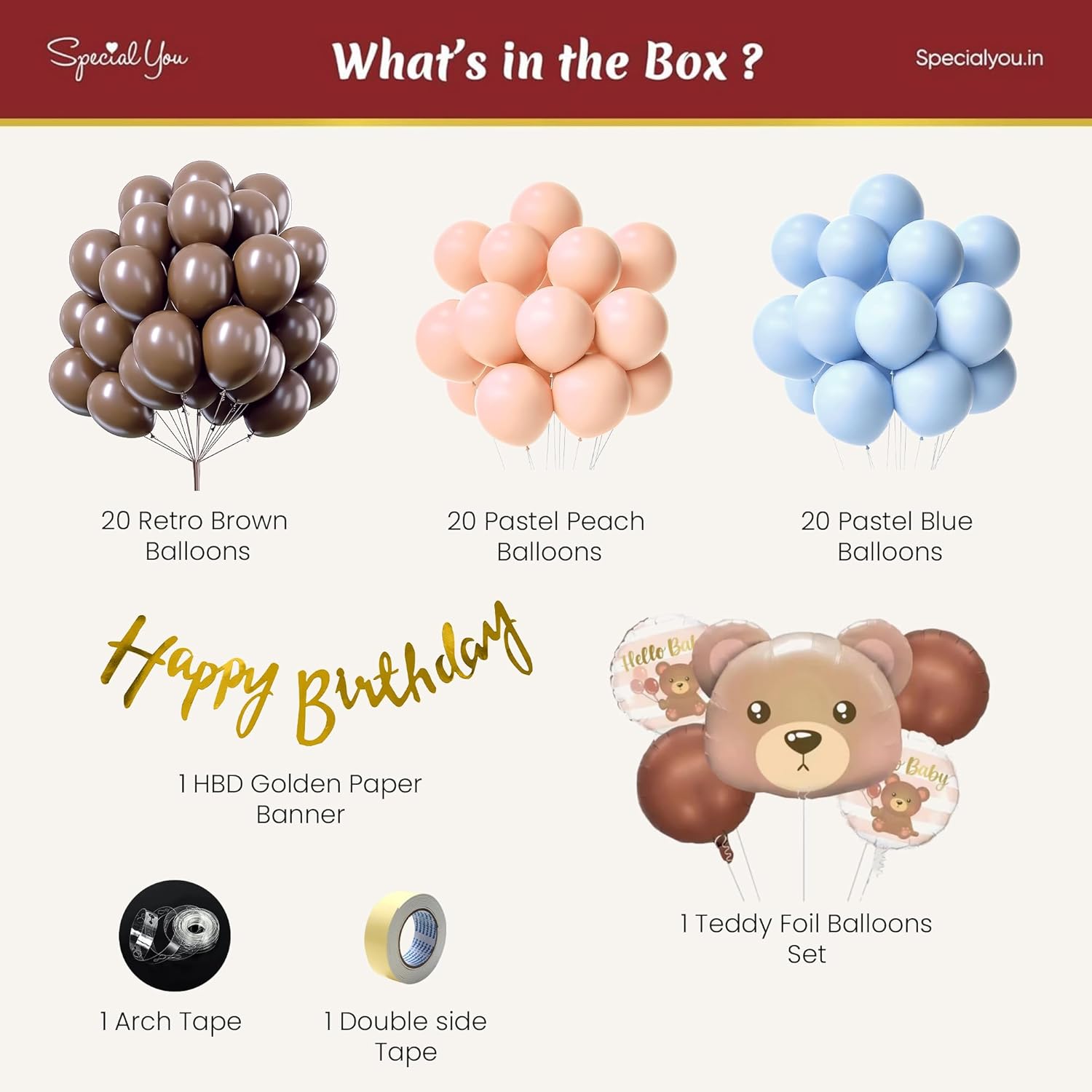 Teddy Bear Theme Birthday Decoration
