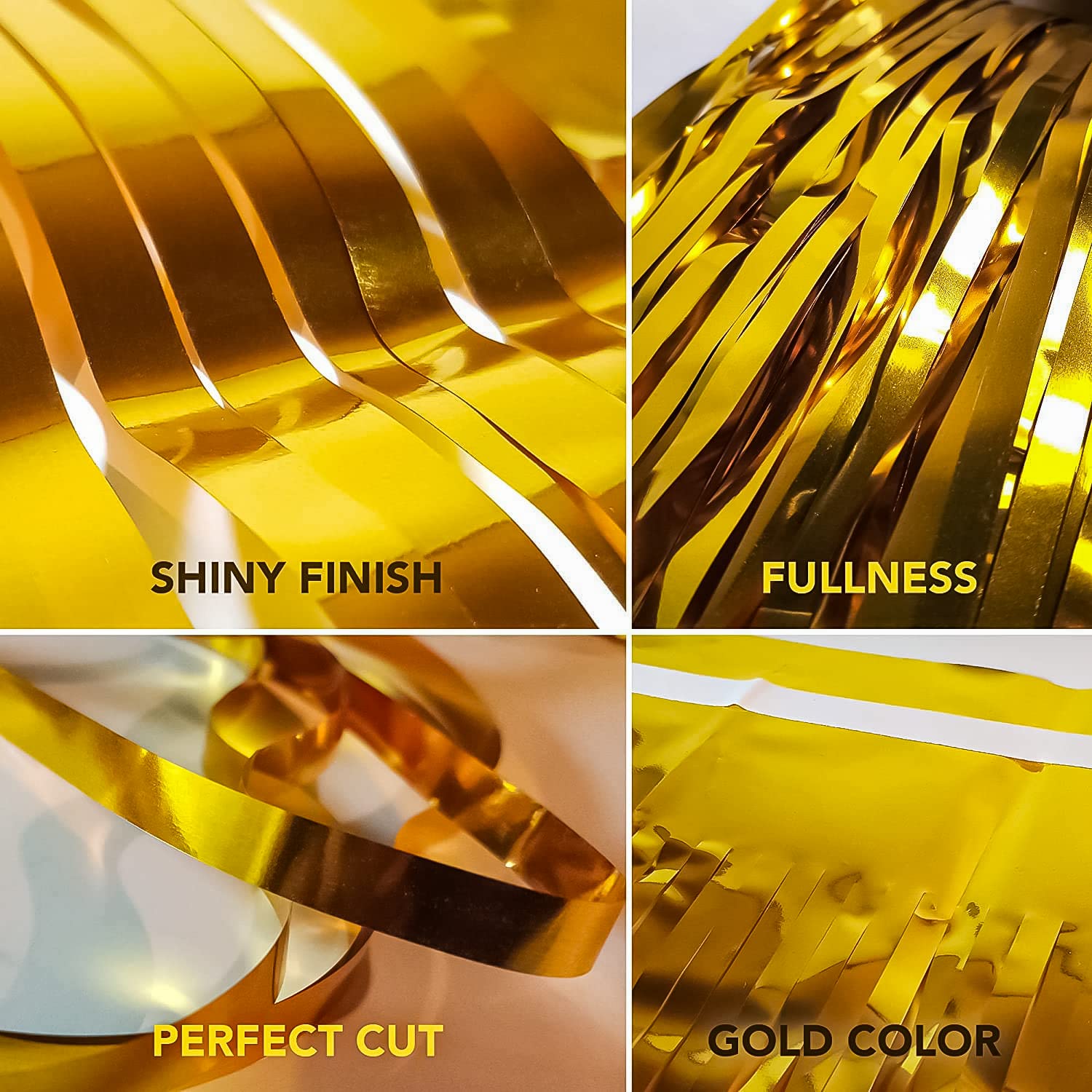 golden fringe curtain