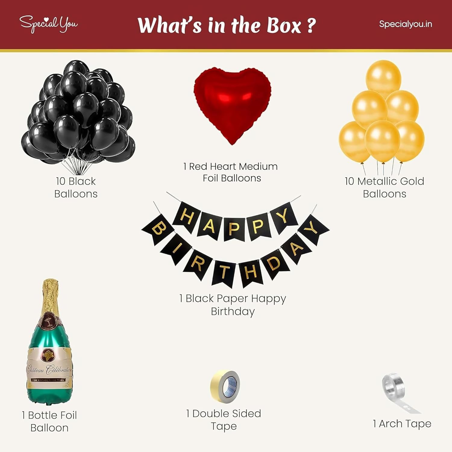 Car Boot DIY Birthday Kit with sprinkles of emotions