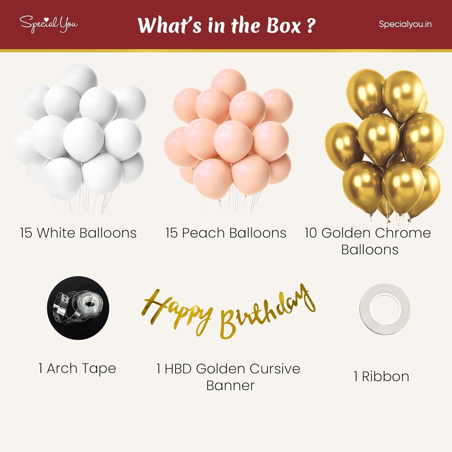 Peach Theme Birthday Decoration Kit
