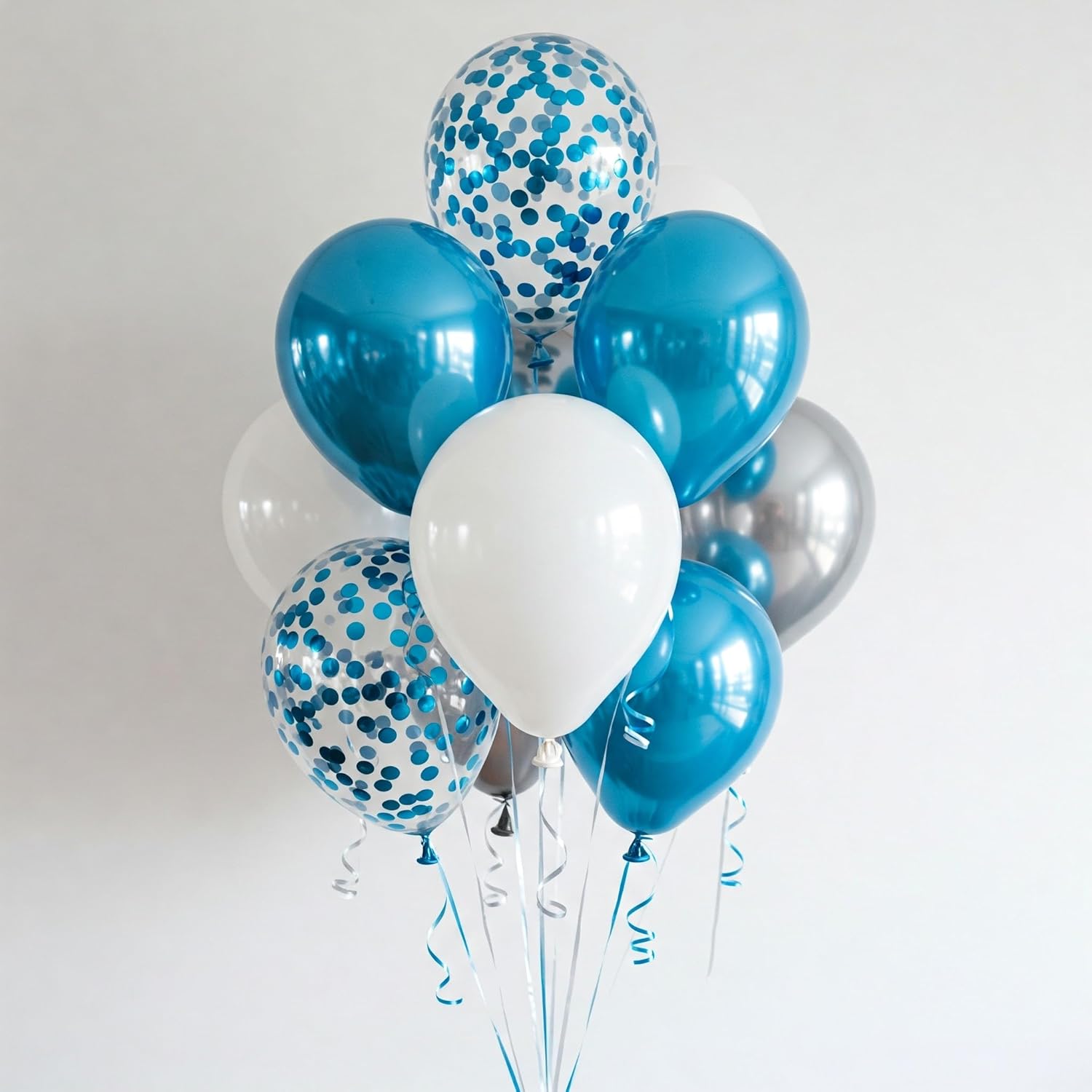 Blue & White Balloon Decorations