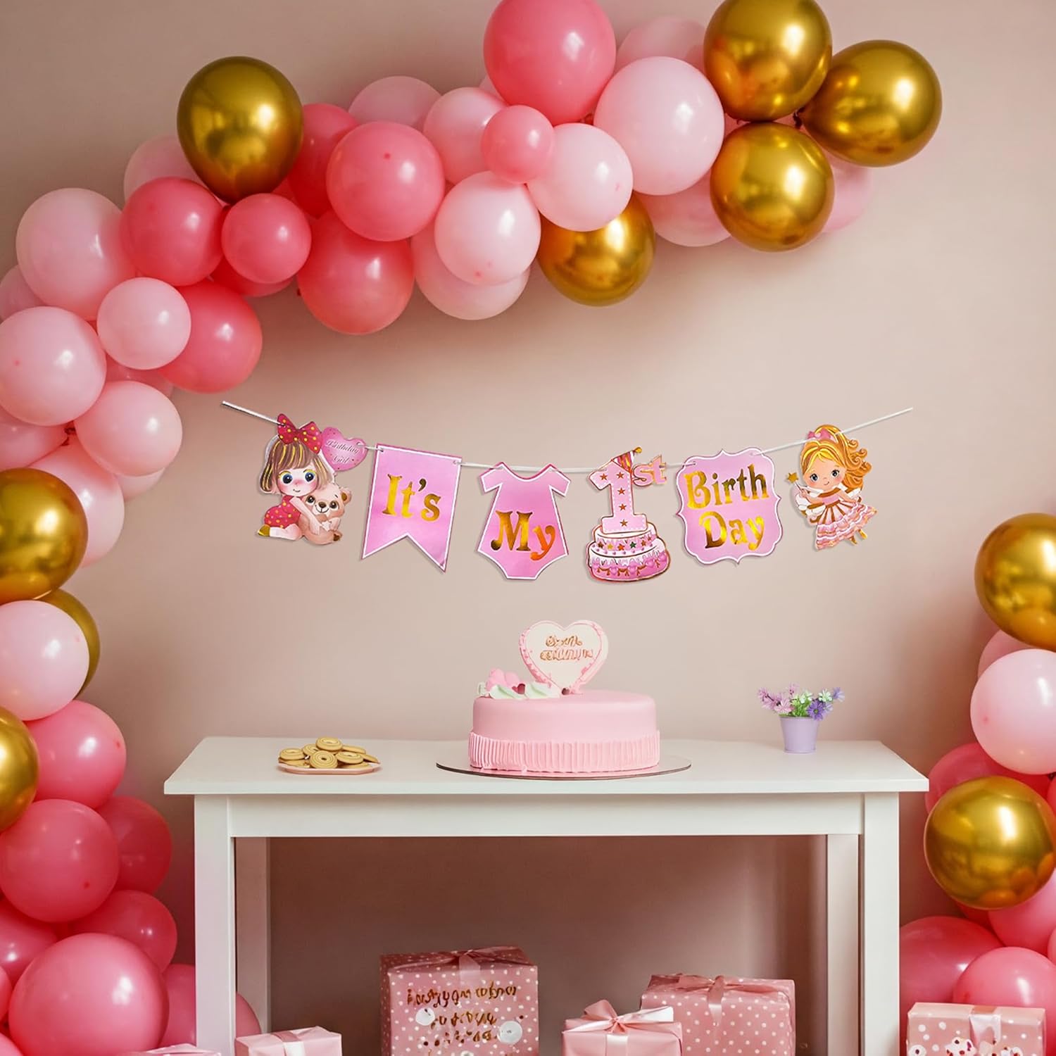 1st Birthday Decoration for Baby girl