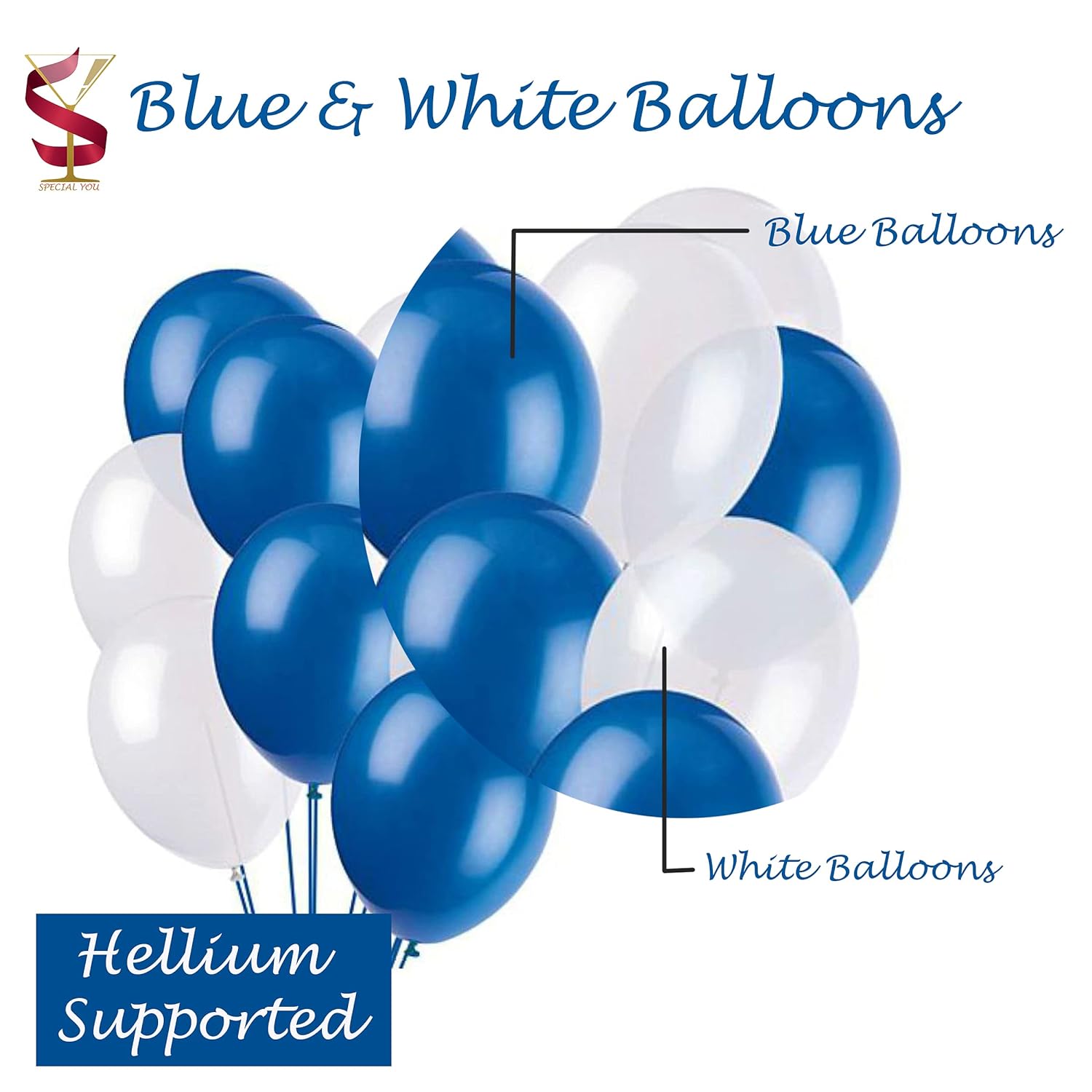 Superior Blue Theme DIY Happy Birthday Kit