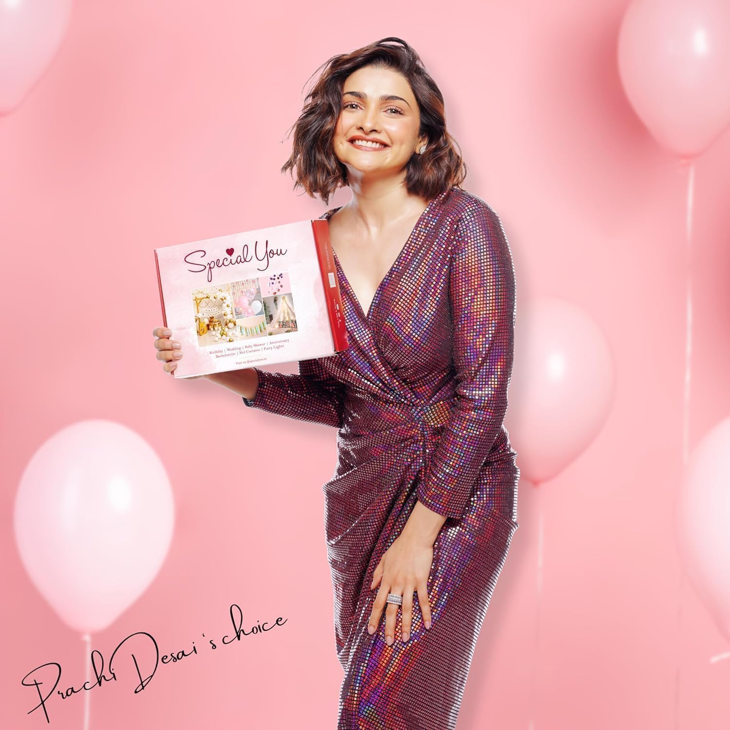 Pink Rosegold theme happy birthday decoration kit