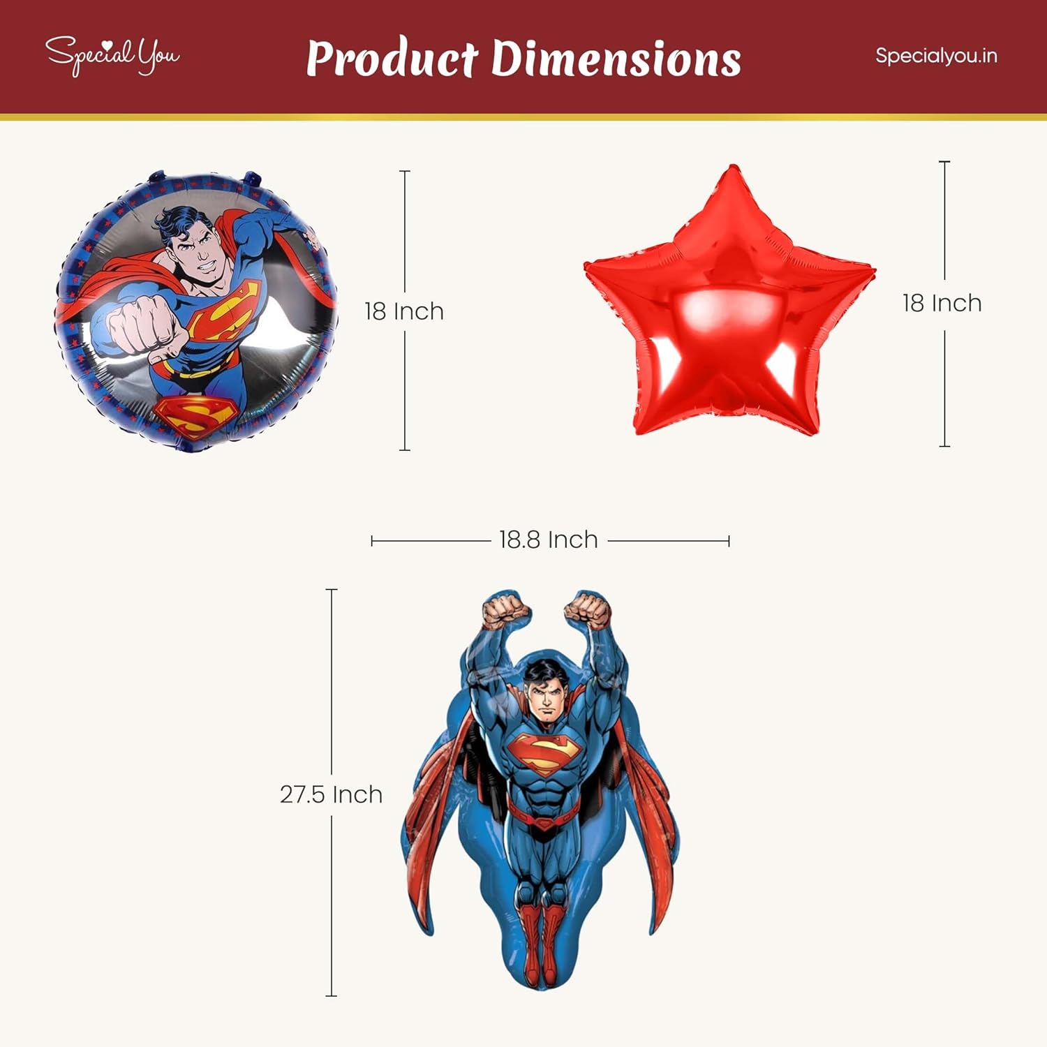 Superman Foil Balloon Set