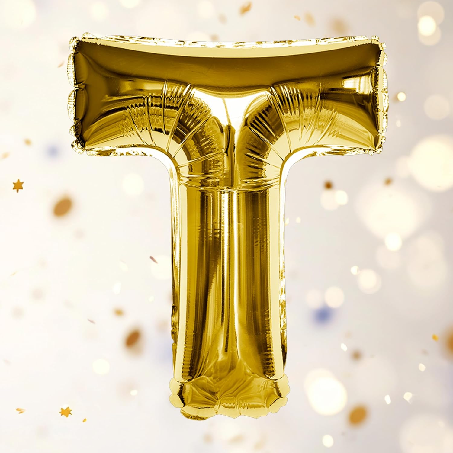 Gold T Letter Foil Balloon