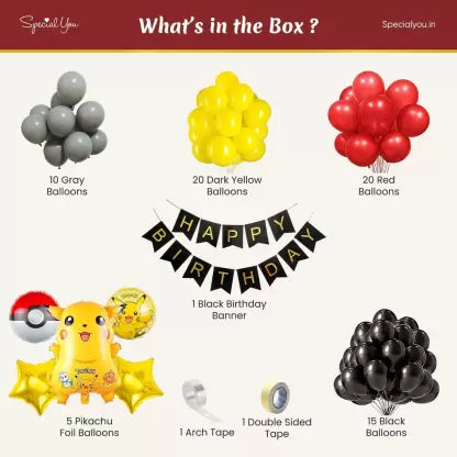 Celebrate your kids B'day with Pikachu Theme DIY Kit
