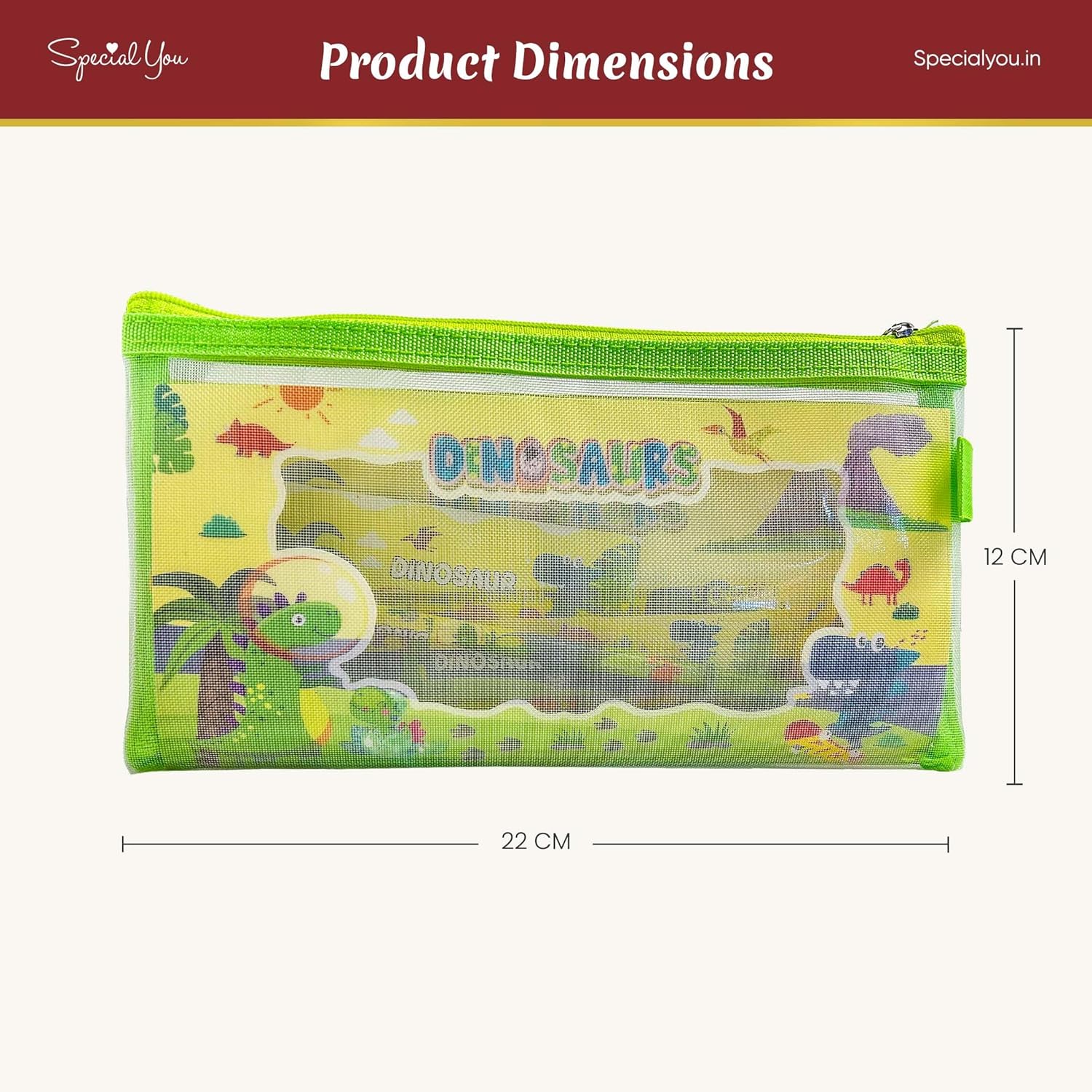 Dinosaurs Pencil Pouch 5 Pcs