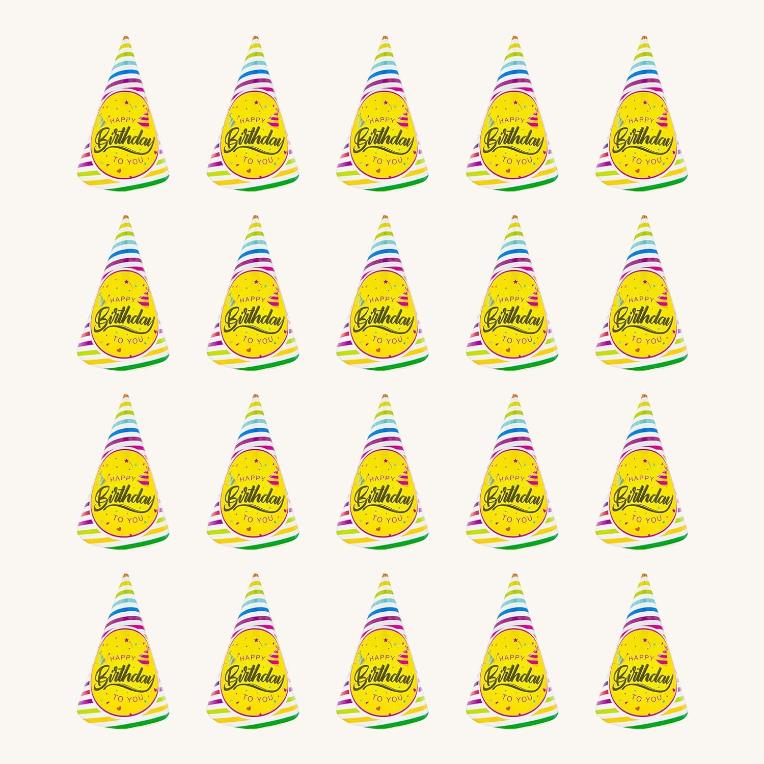 Trendy Multicolor Birthday Cap