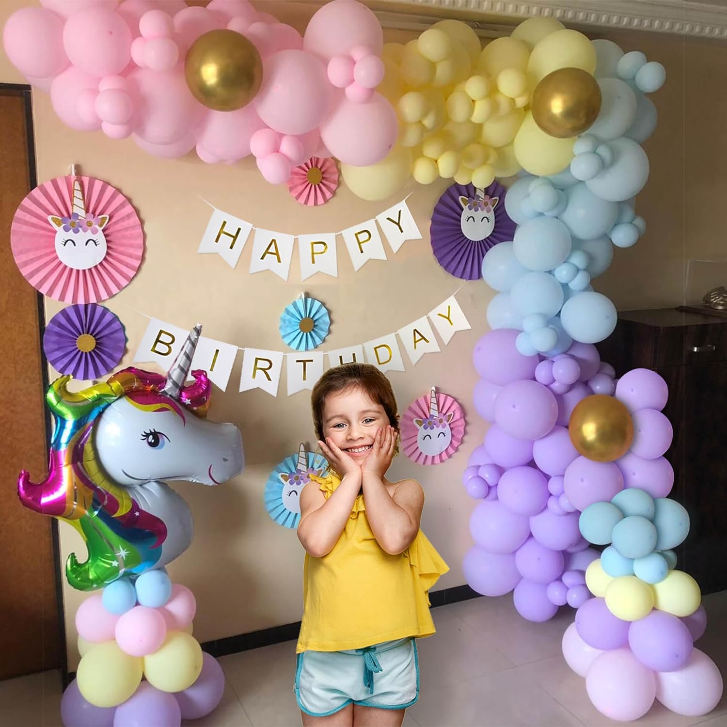 Fascinating Unicorn Theme DIY Birthday Kit
