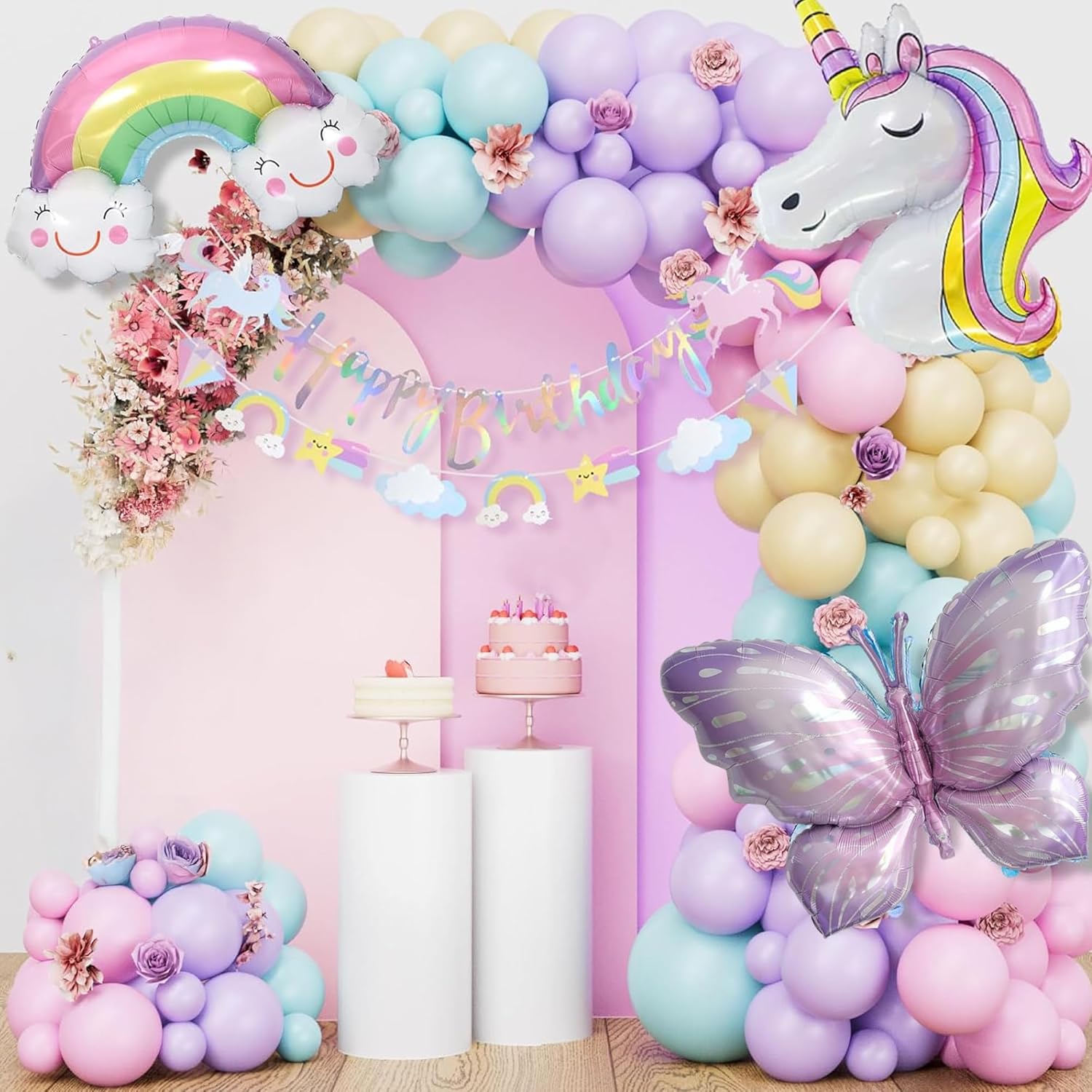 Unicorn Theme Birthday Decoration Kit