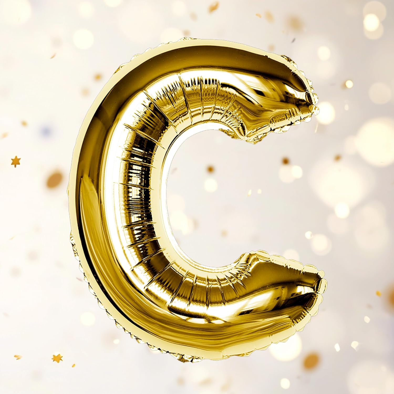 Gold C Letter Foil Balloon
