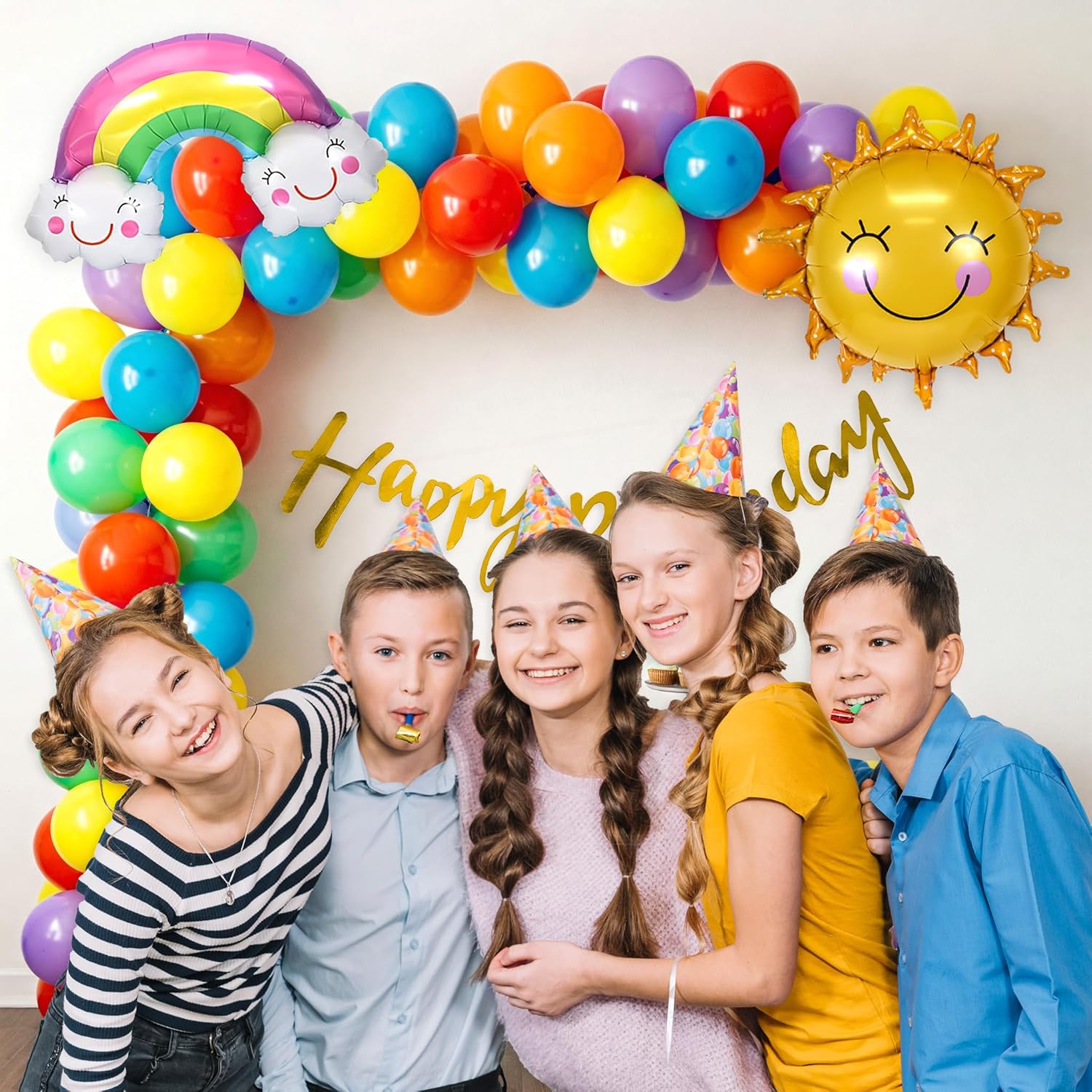 Multicolor Balloons Birthday Decoration
