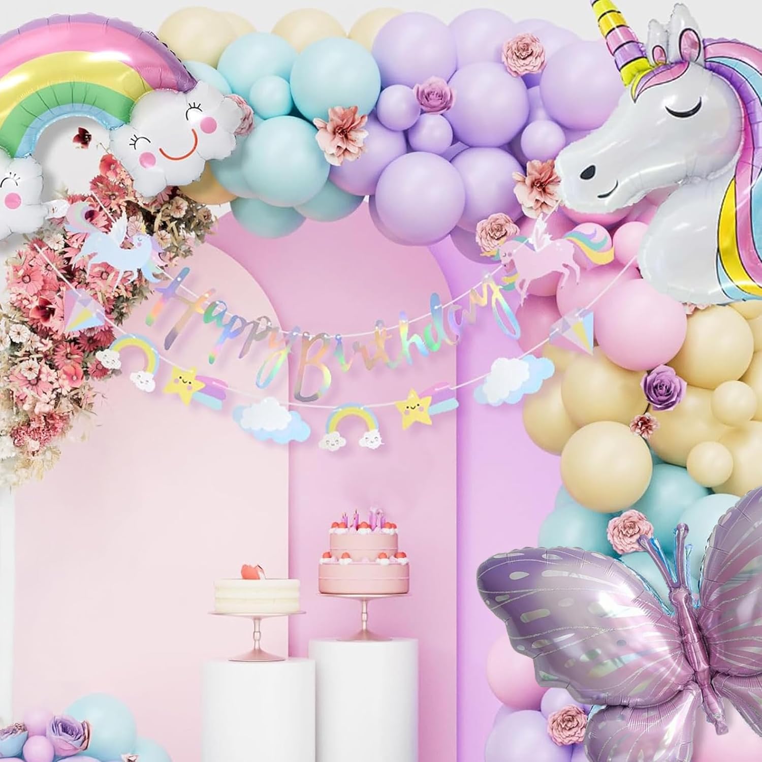 Unicorn Theme Birthday Decoration Kit