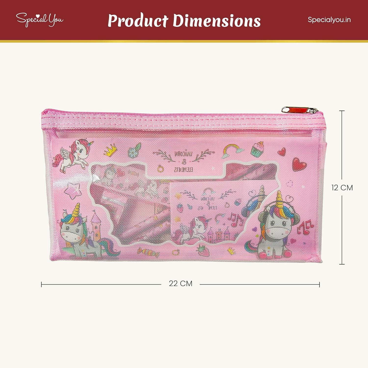Unicorn Pencil Pouch 5 Pcs
