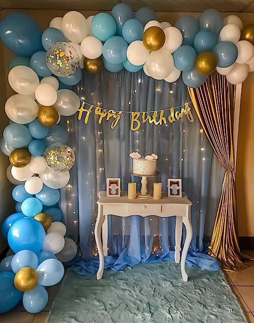 blue theme decorations
