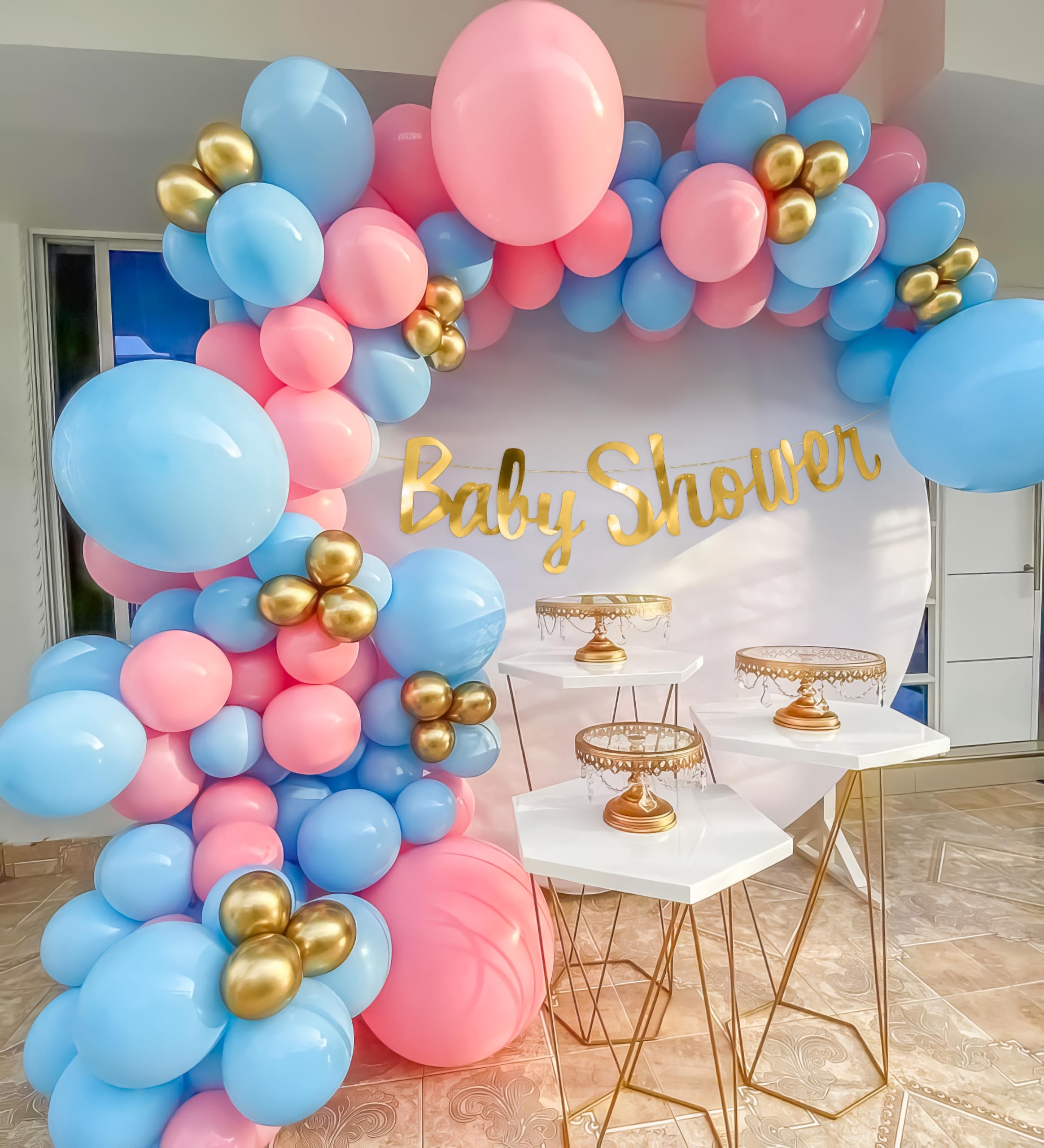 Pink & Blue Bliss DIY Baby Shower Decor kit