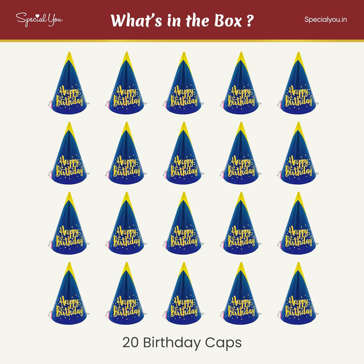blue caps birthday 