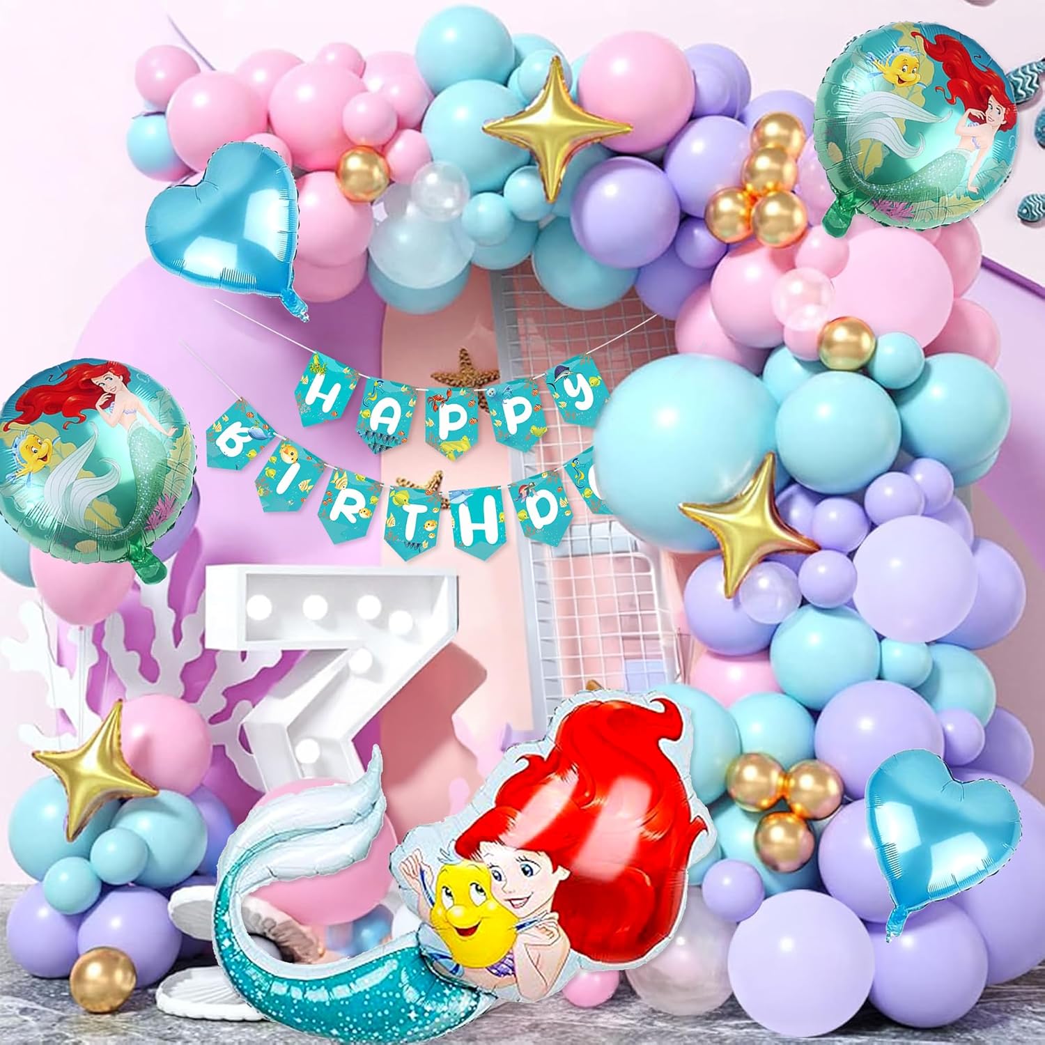 Mermaid Theme Birthday Decorations