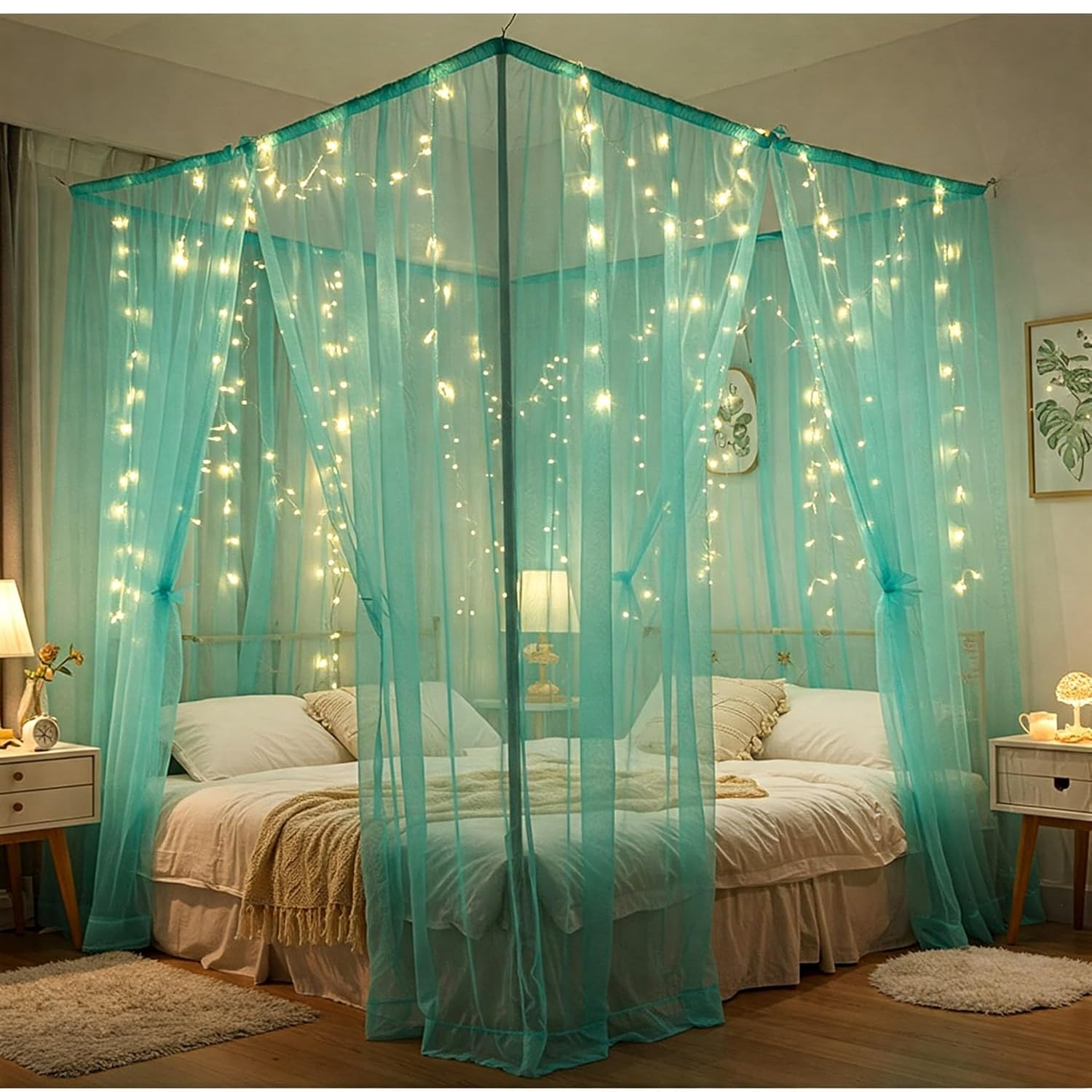 Turquoise net Cloth for Decoration