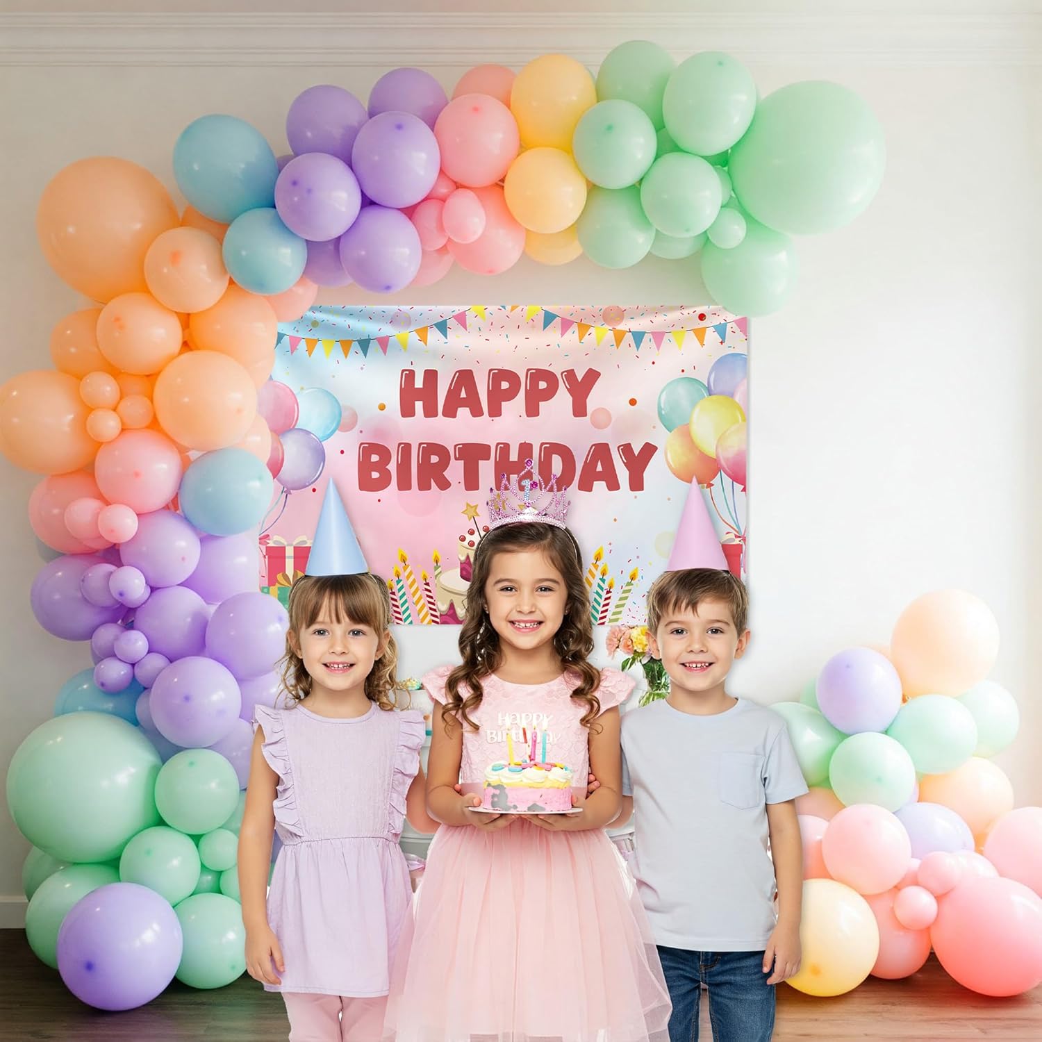 Rainbow Theme Birthday Decoration