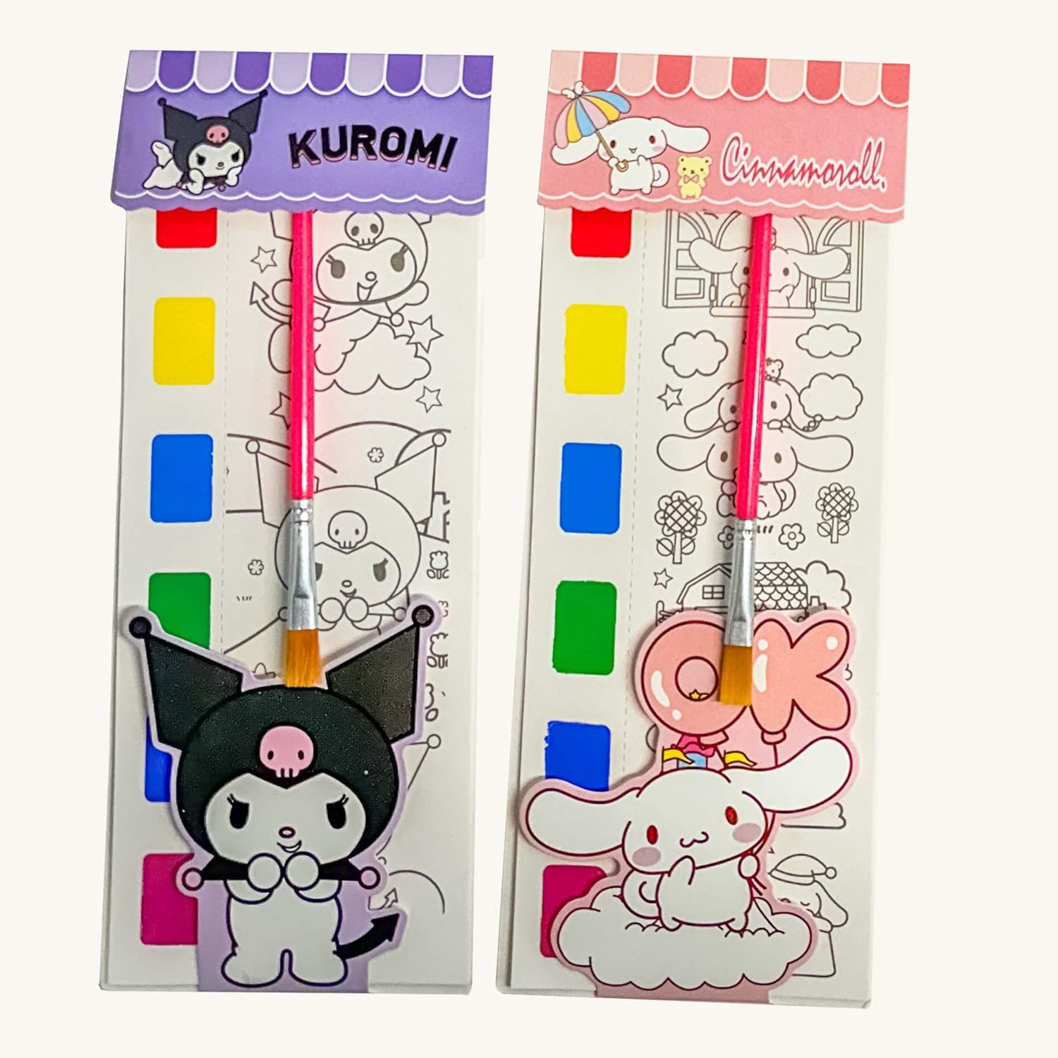Hello Kitty Watercolor Painting Sheets