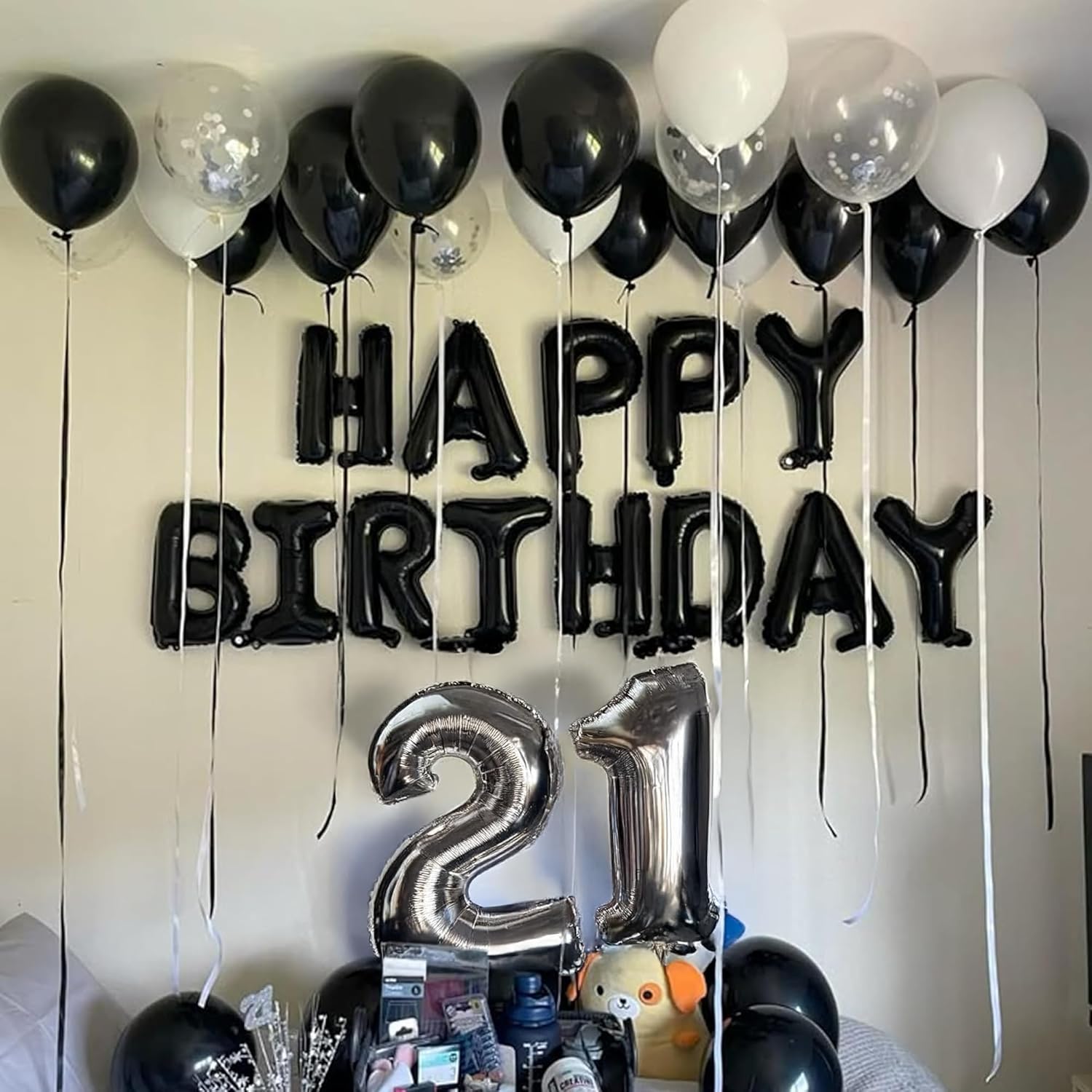 Black and White Theme Birthday Decoration