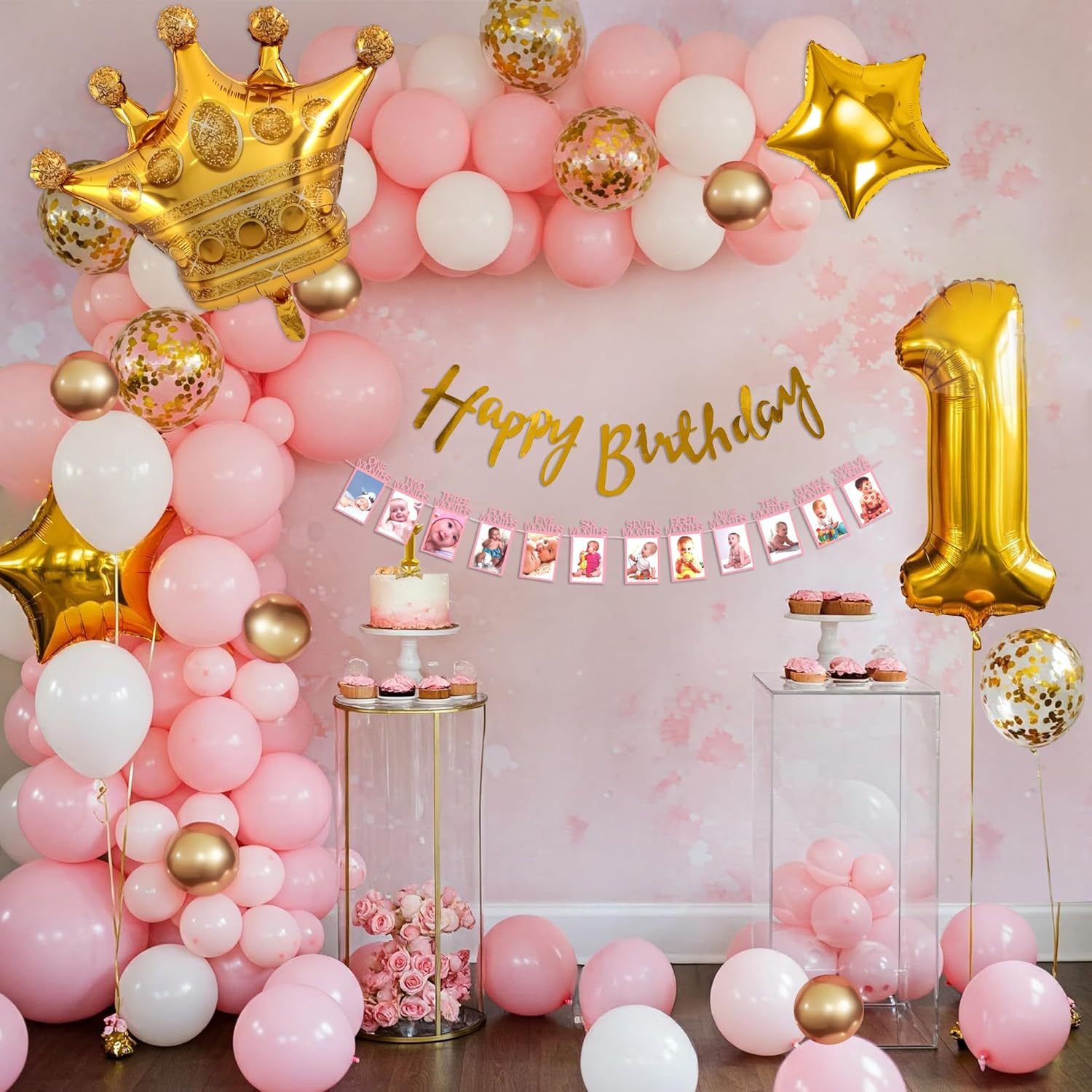 1st Birthday Decoration for Baby Girl
