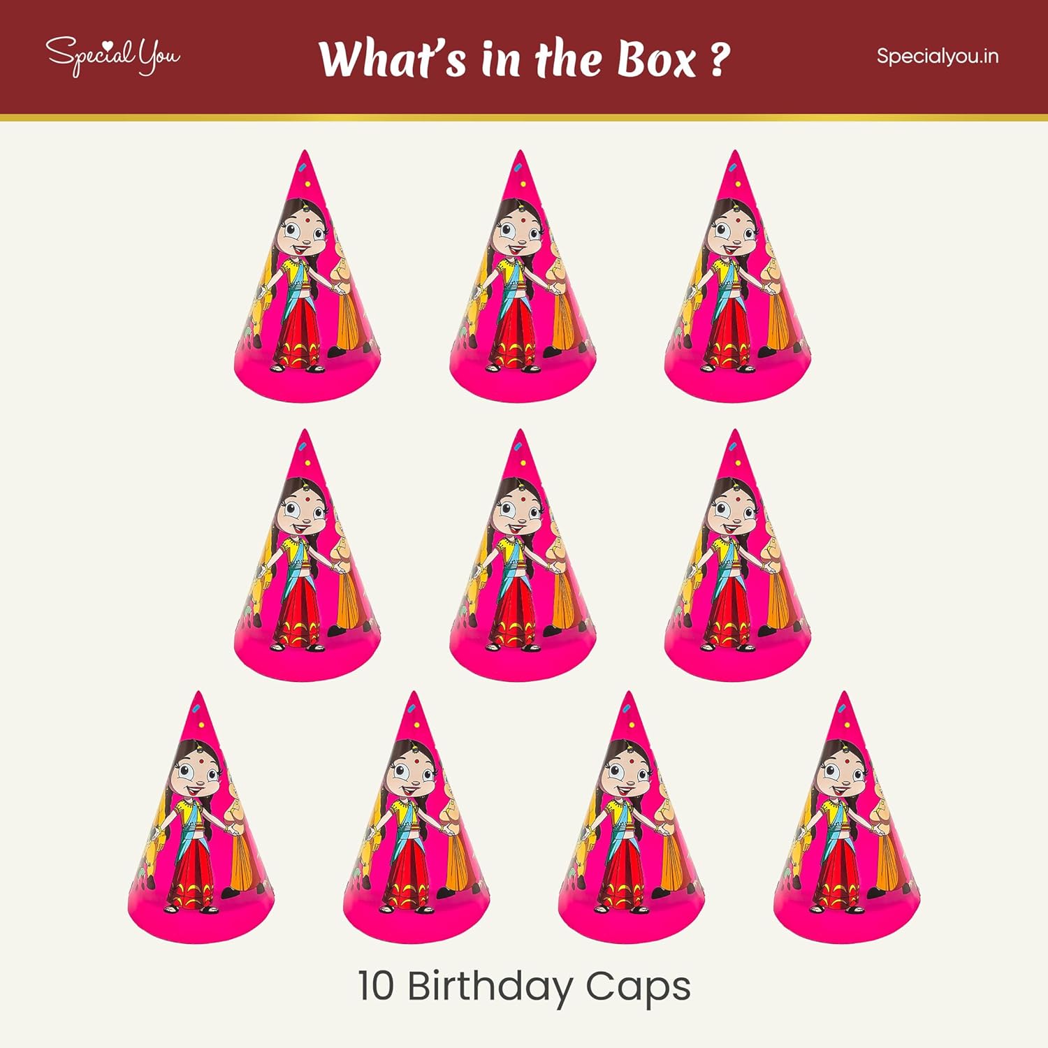 10 birthday caps