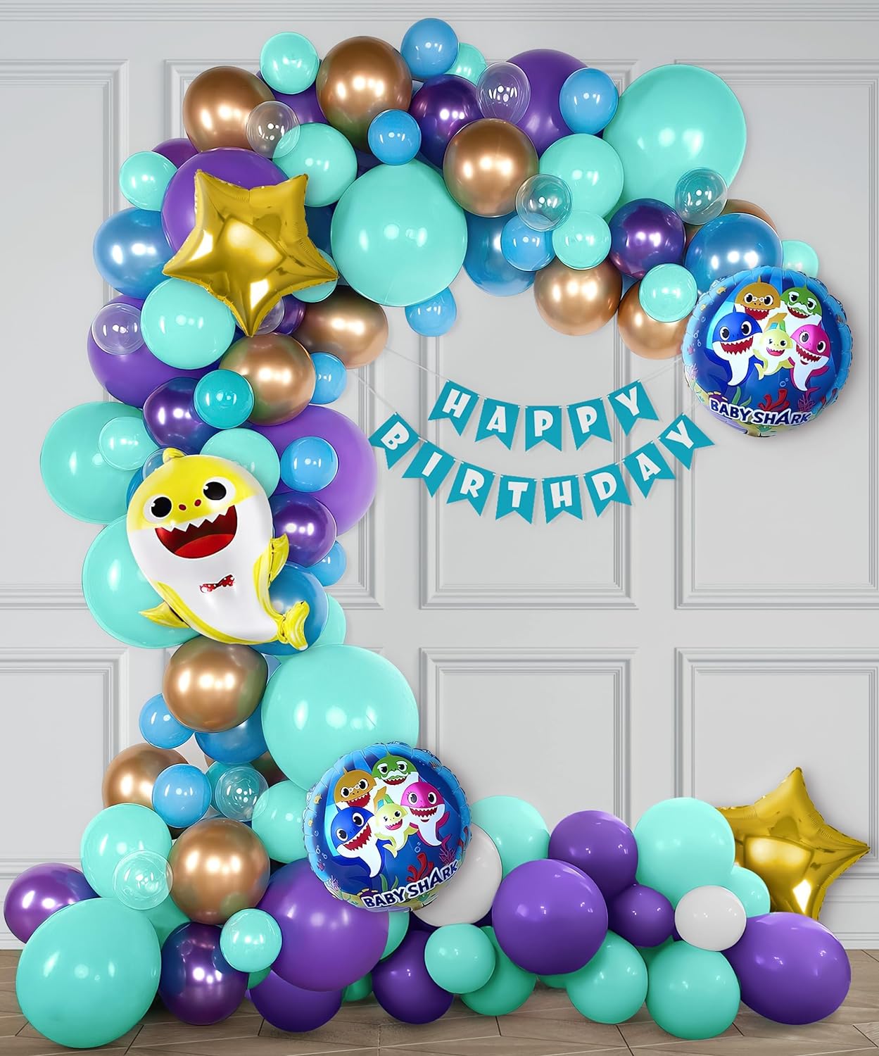 Baby Shark theme DIY Kit for birthday decor